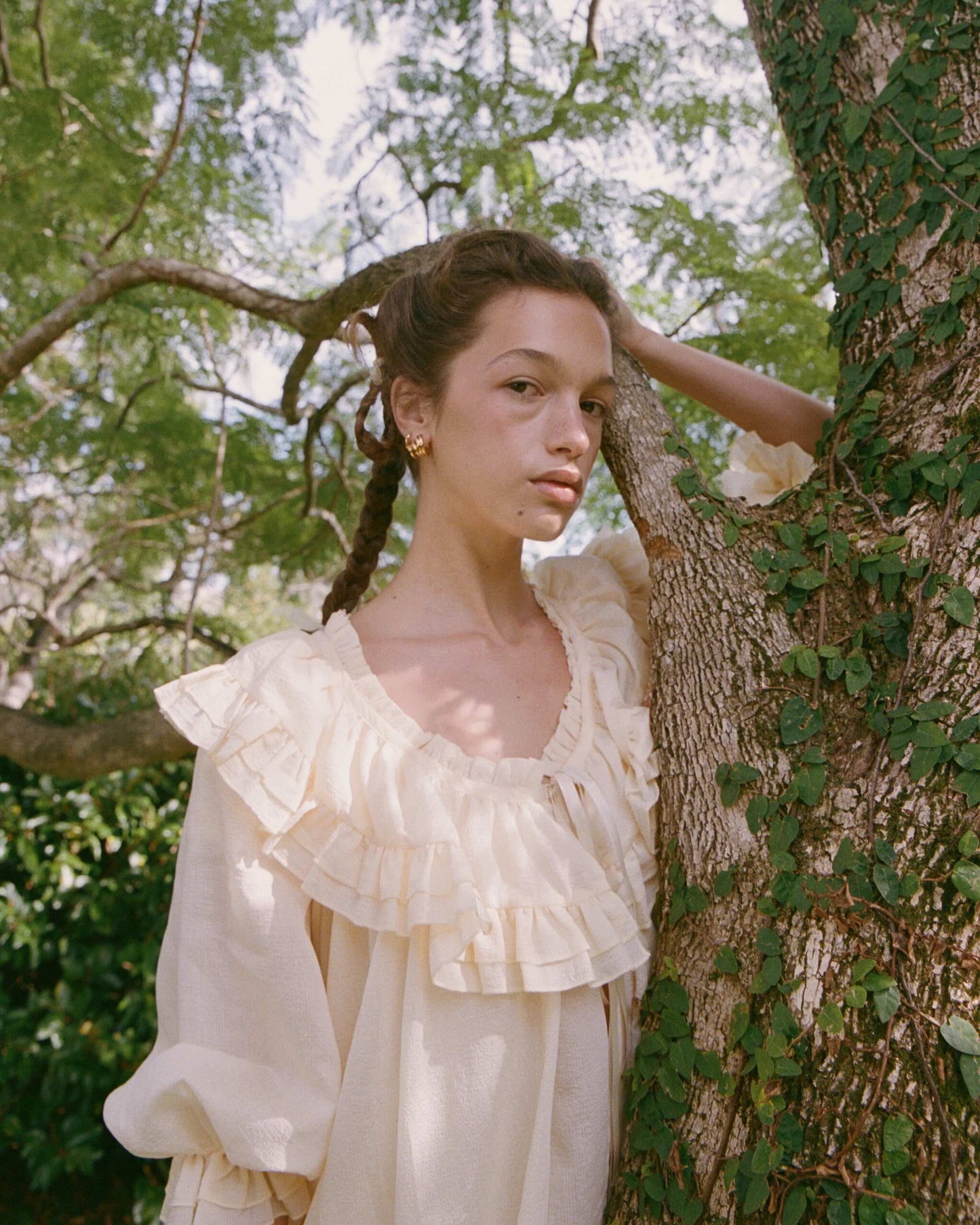 Sheer Frill Cover-up - Lemon