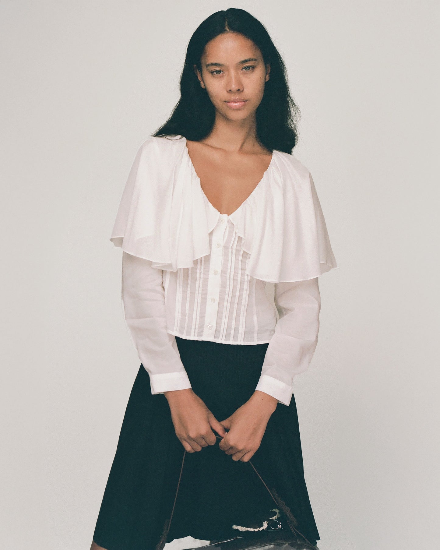 Capelet Shirt - White