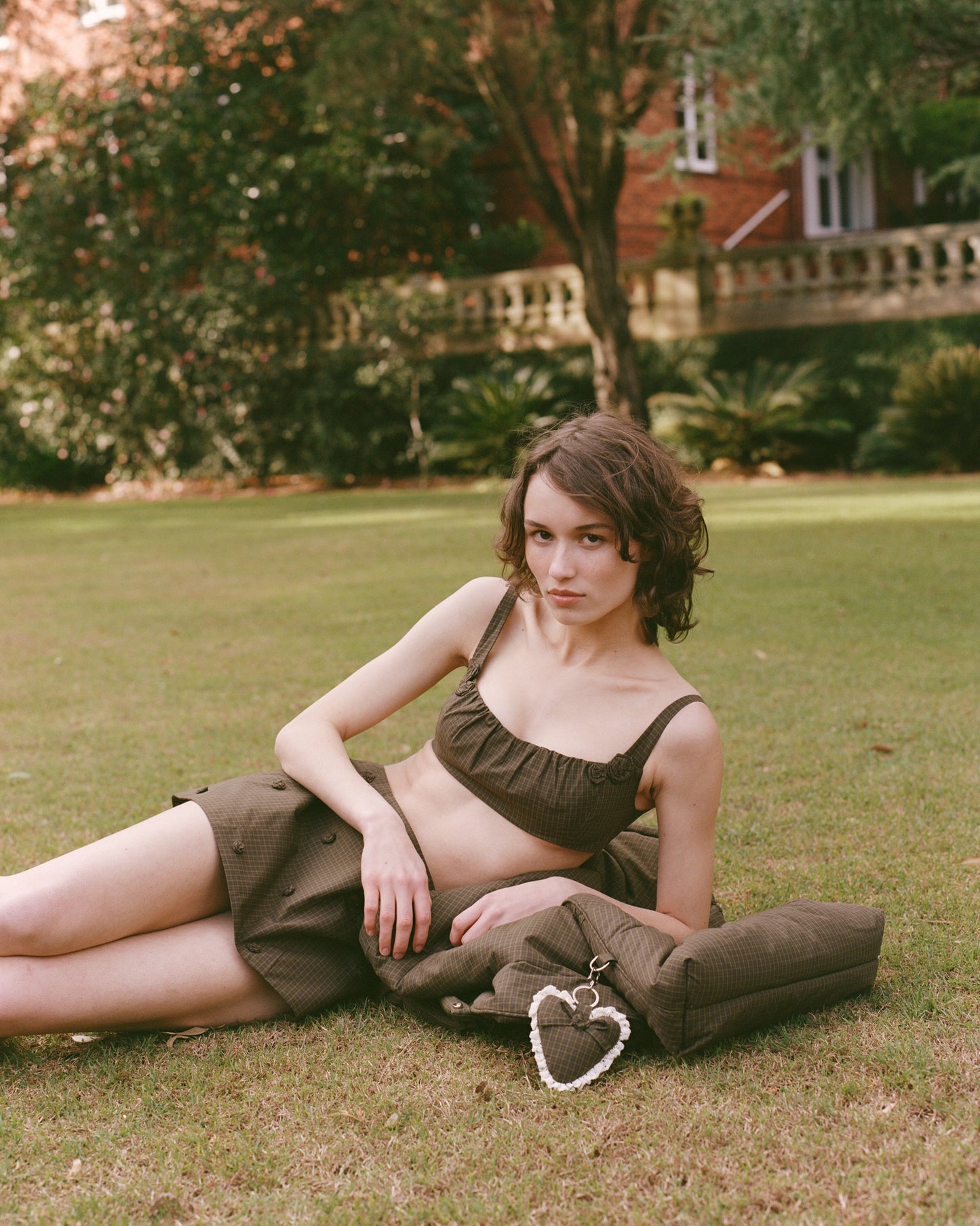 Rosette Check Bra - Ivy Check