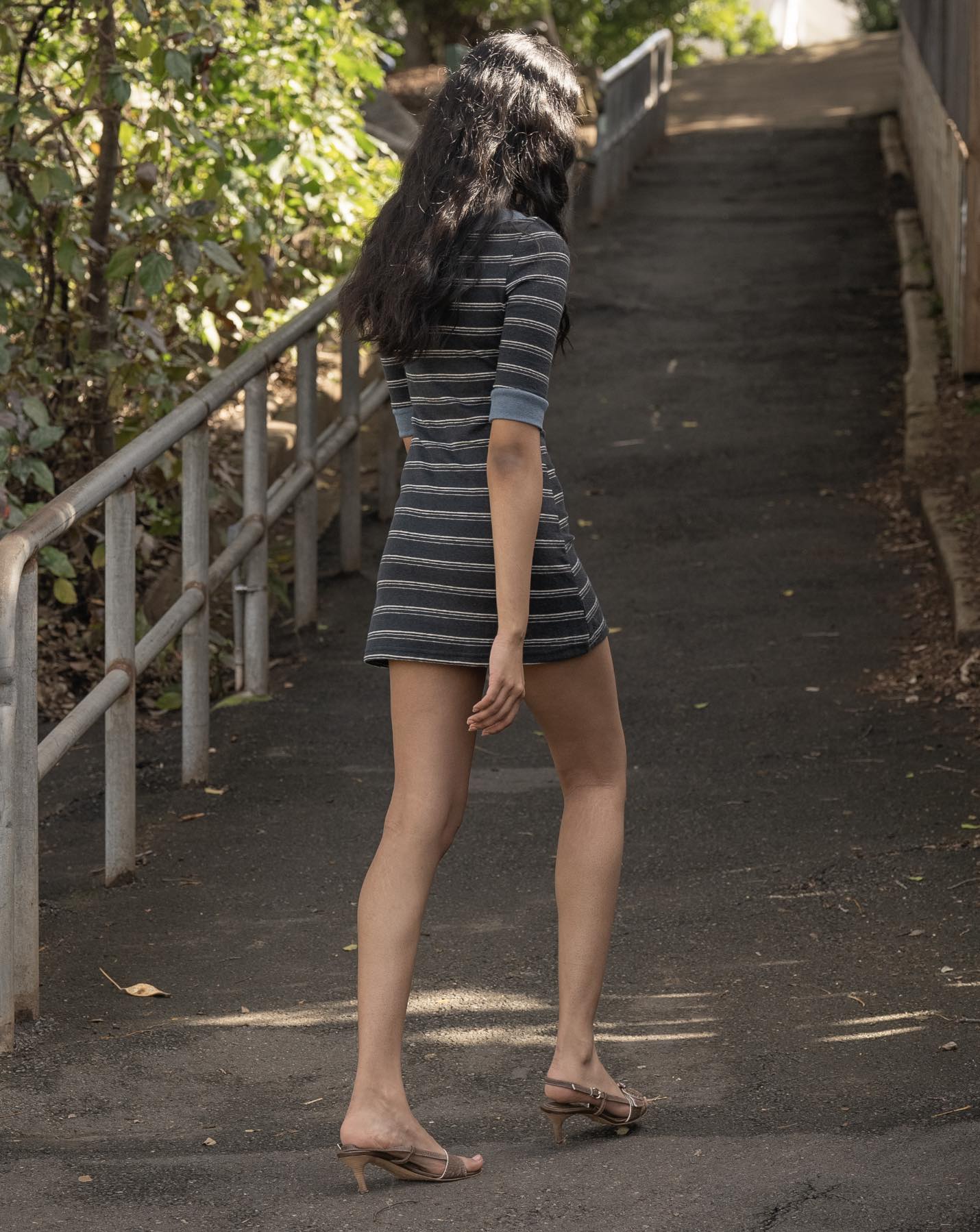 Boat Neck Stripe Dress - Sea Stripe