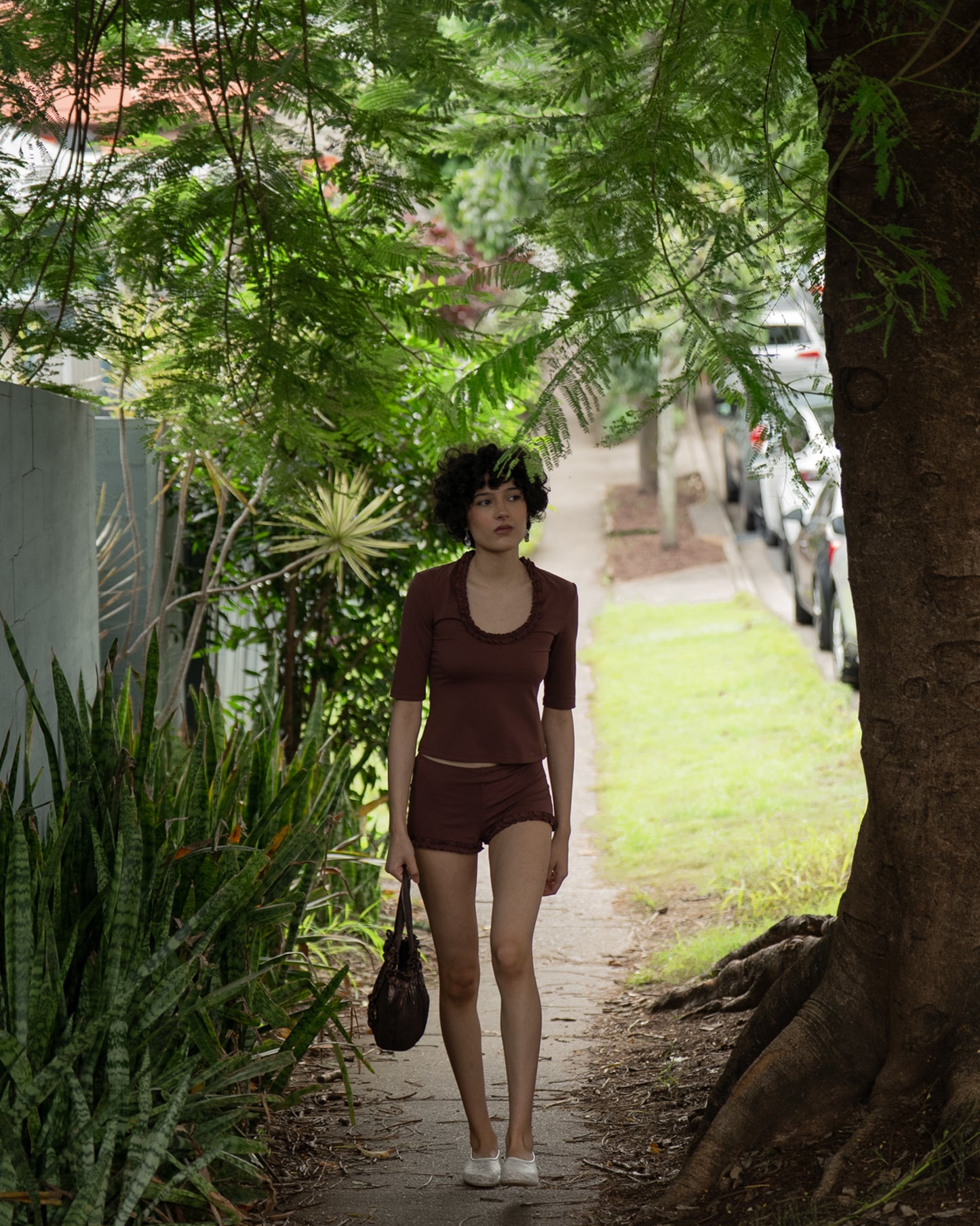 My Mum Made It - Ruffle Beach Shorts Dirt