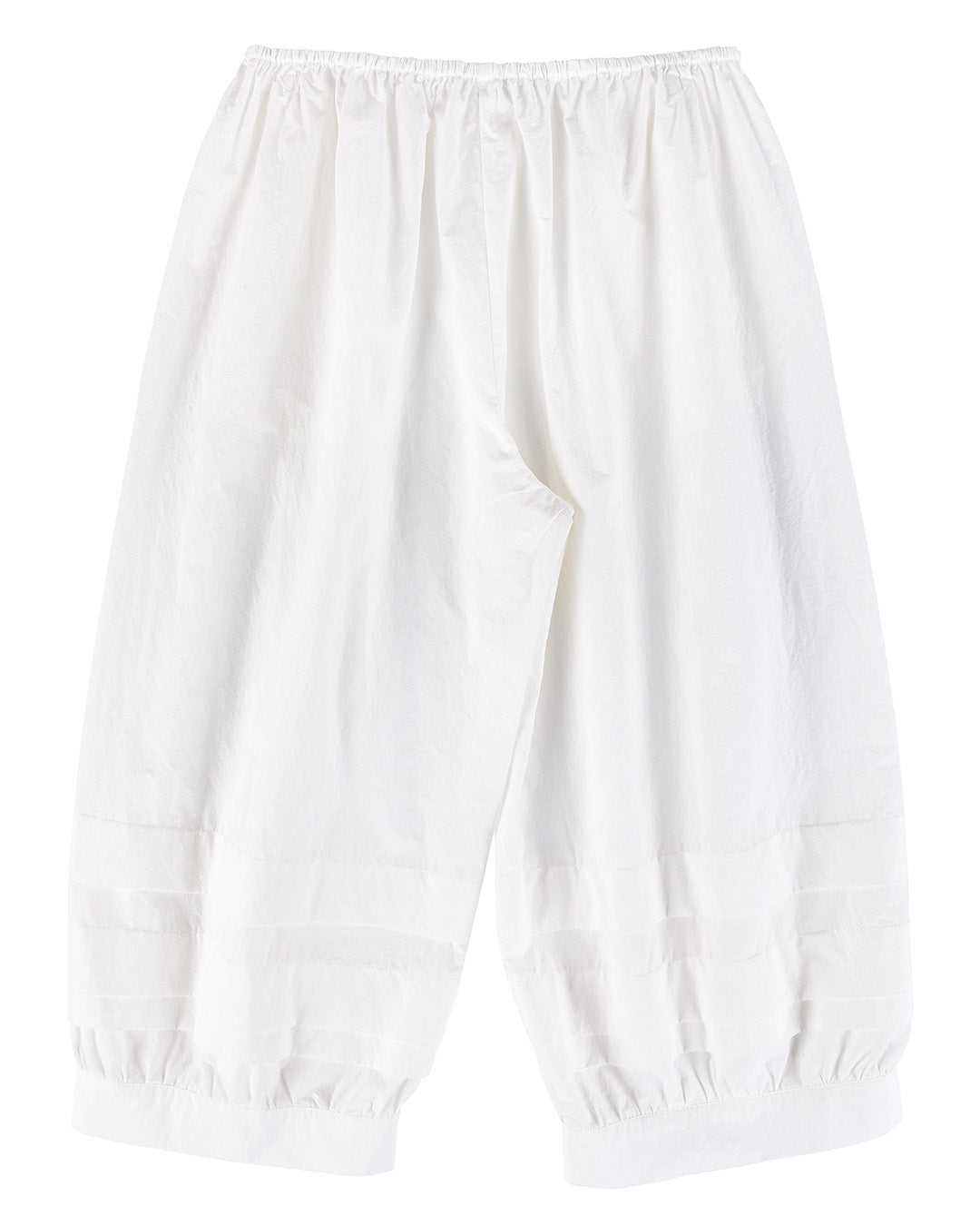 Sail Pleat Pants - White
