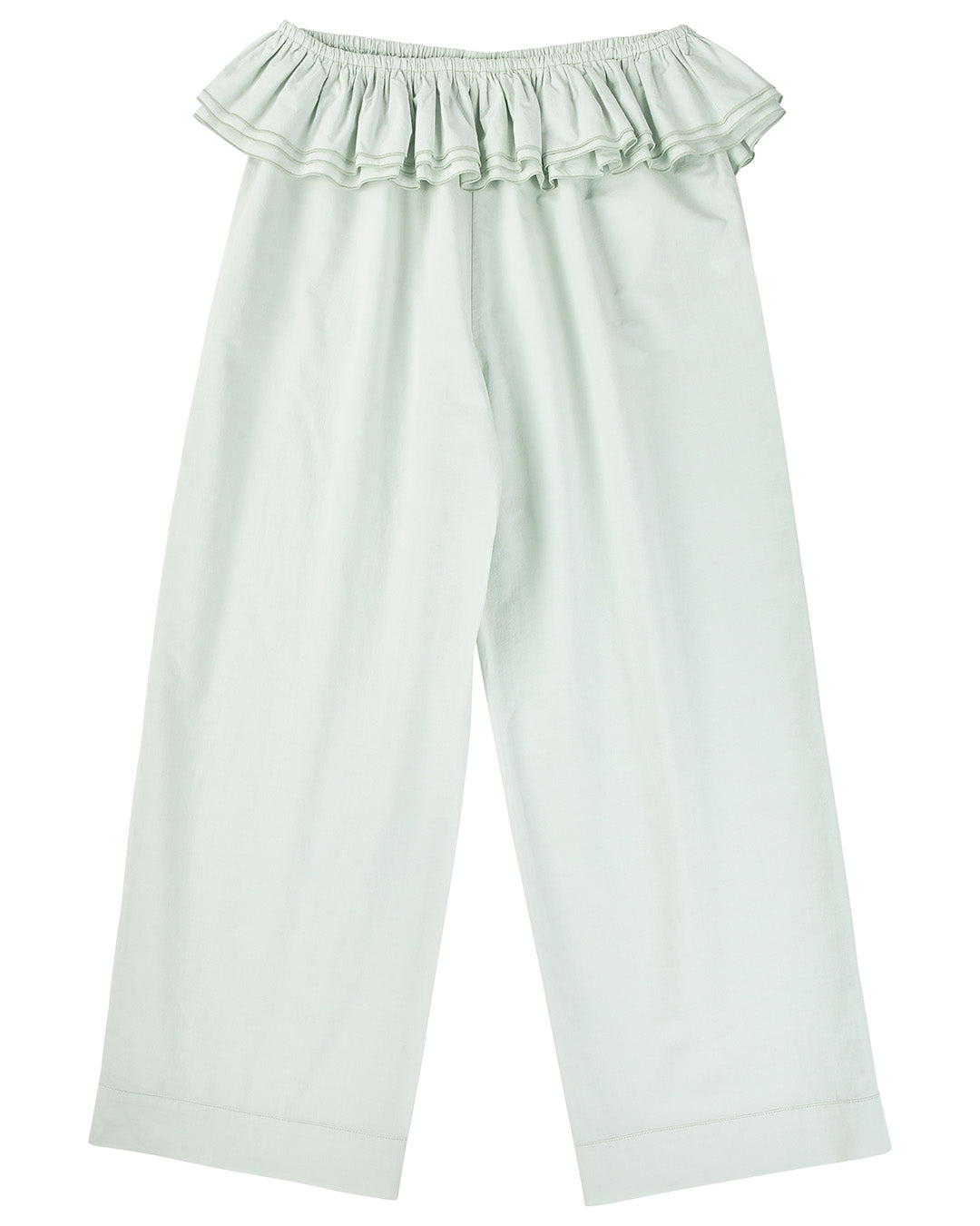 Detachable Ruffle Belt Pant - Mint