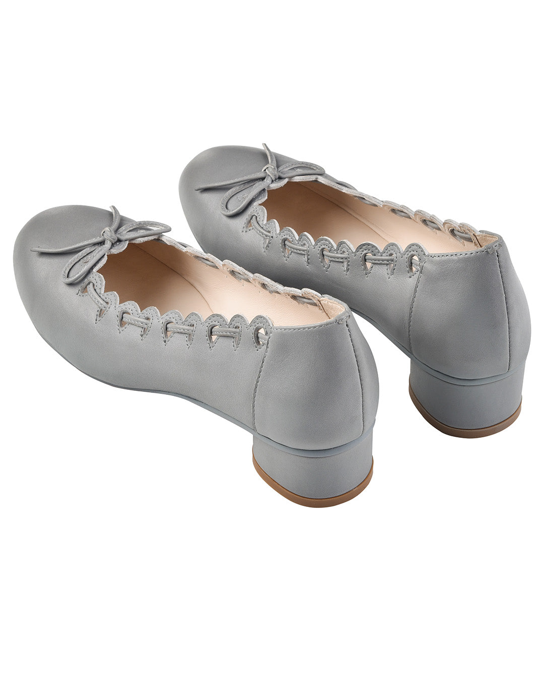 Ribbon Stitch Ballet Pumps - Wisteria