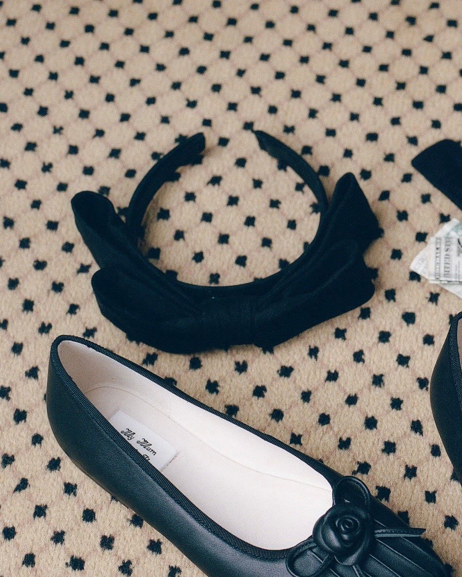 Big Bow Headband - Black