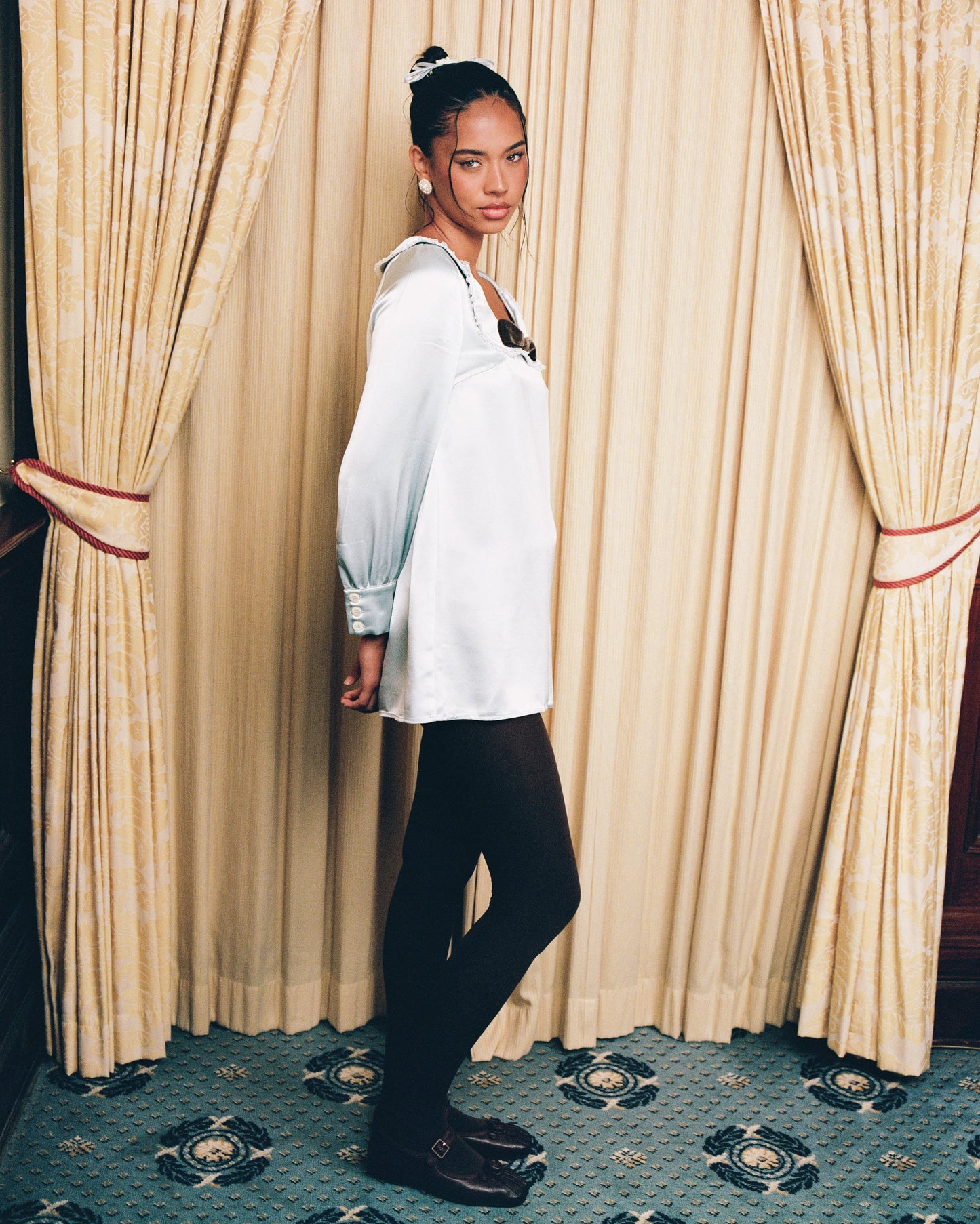 Celeste Collar Shift Dress - Opal