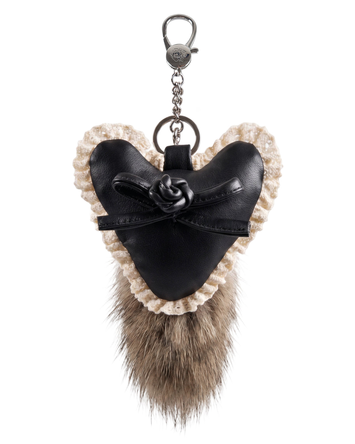 Chalet Heart Tail Keychain - Sepia Fur