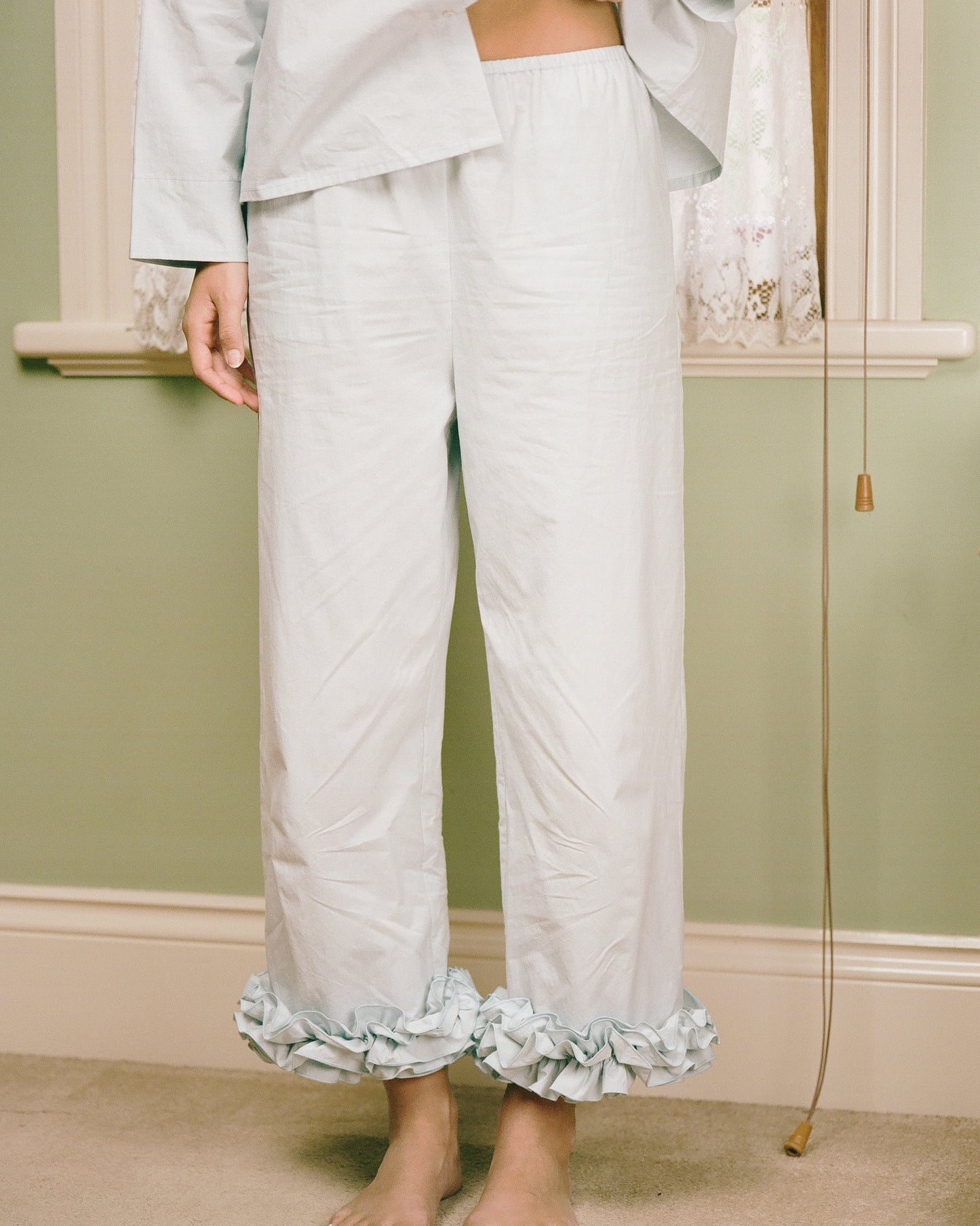 Cotton Ruffle Pant - Bluewishes