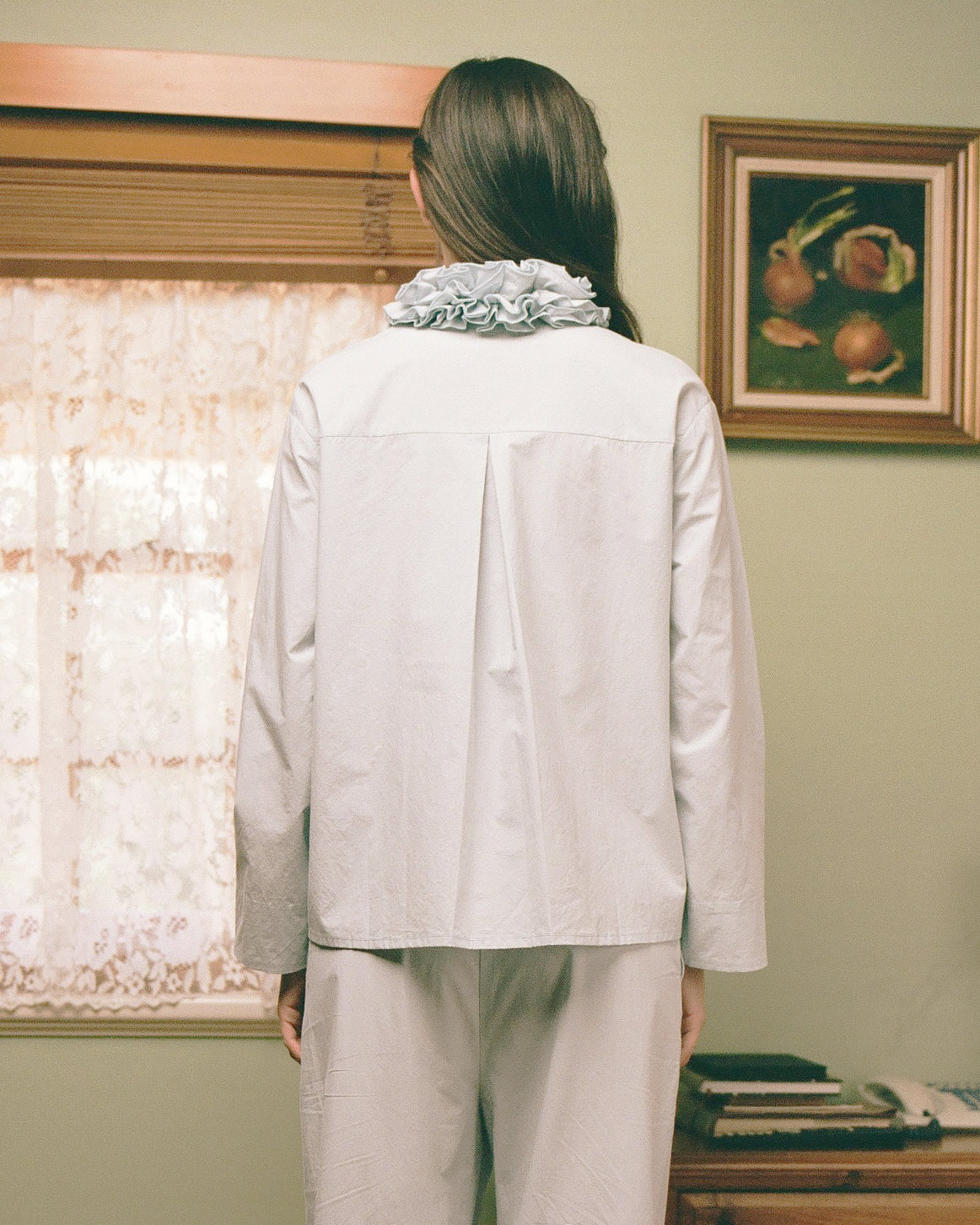 Cotton Ruffle Blouse - Bluewishes