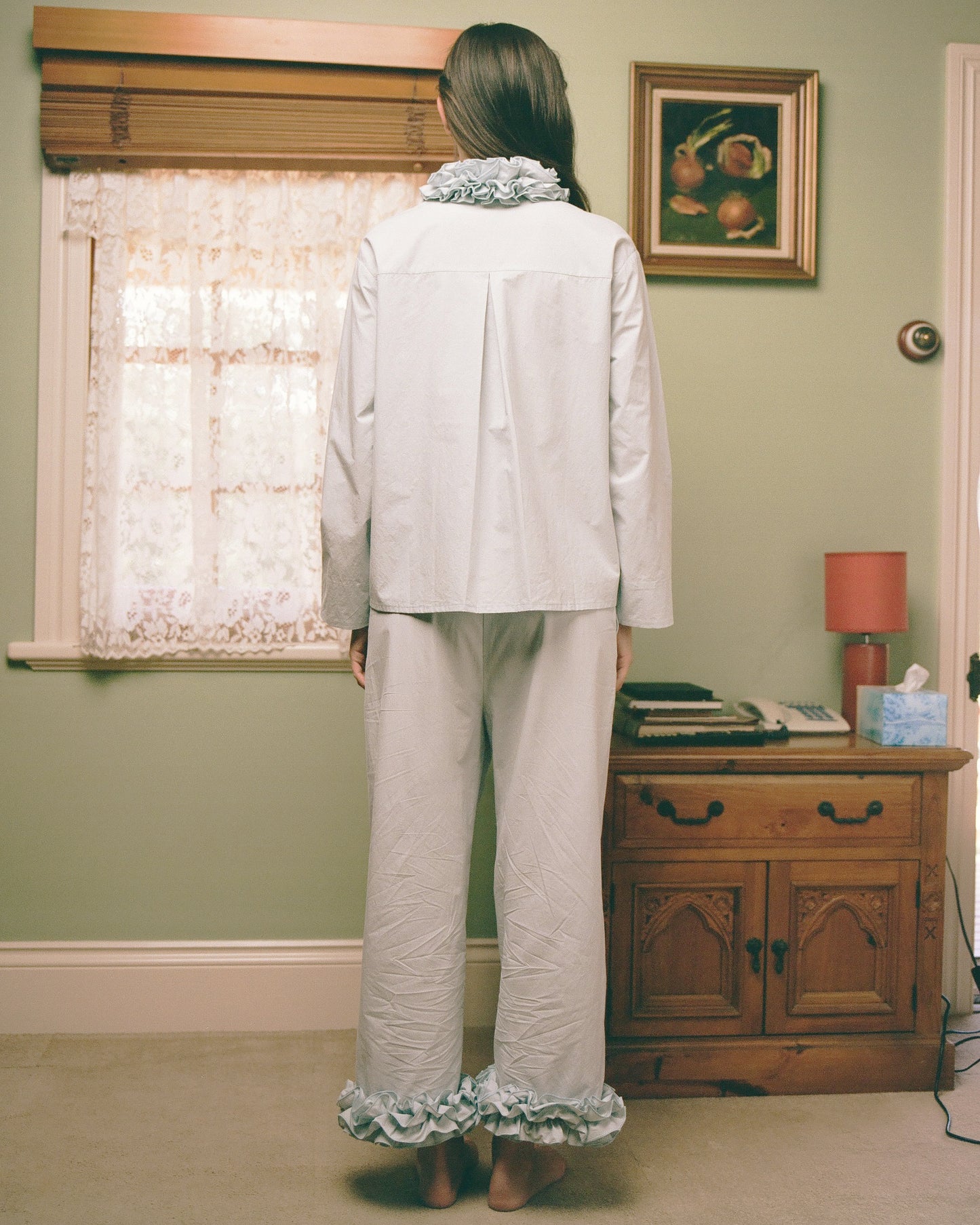 Cotton Ruffle Pant - Bluewishes