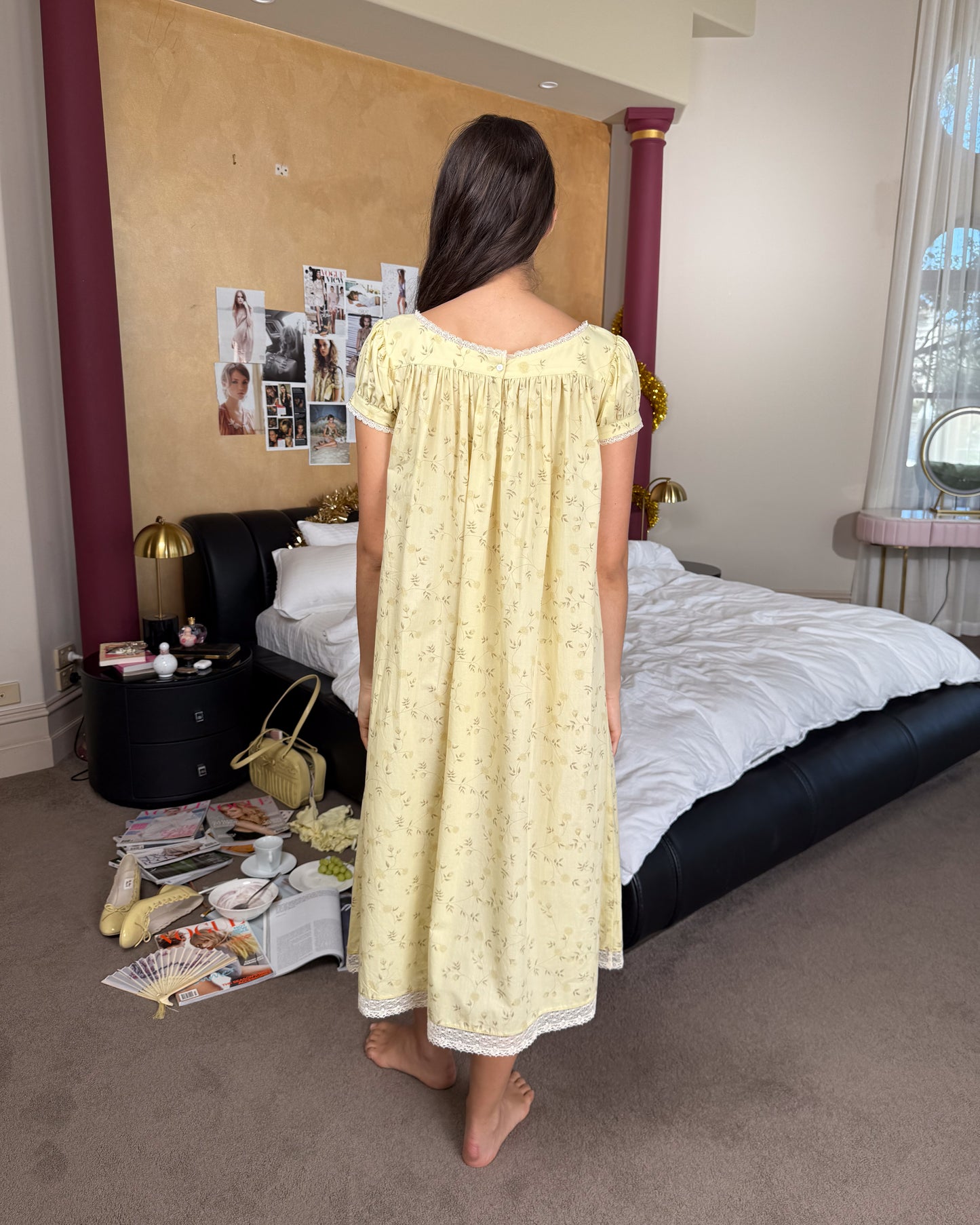 Lucienne Cotton Gown - Dream Vine