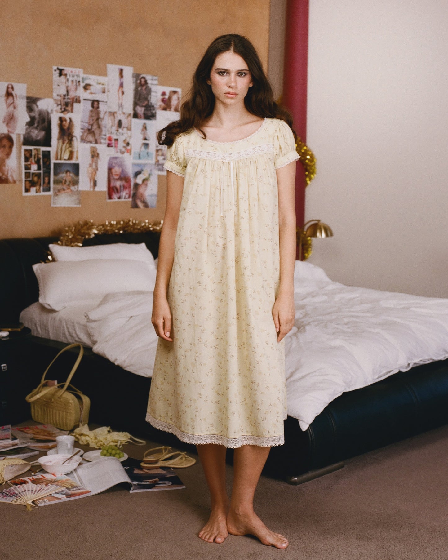 Lucienne Cotton Gown - Dream Vine