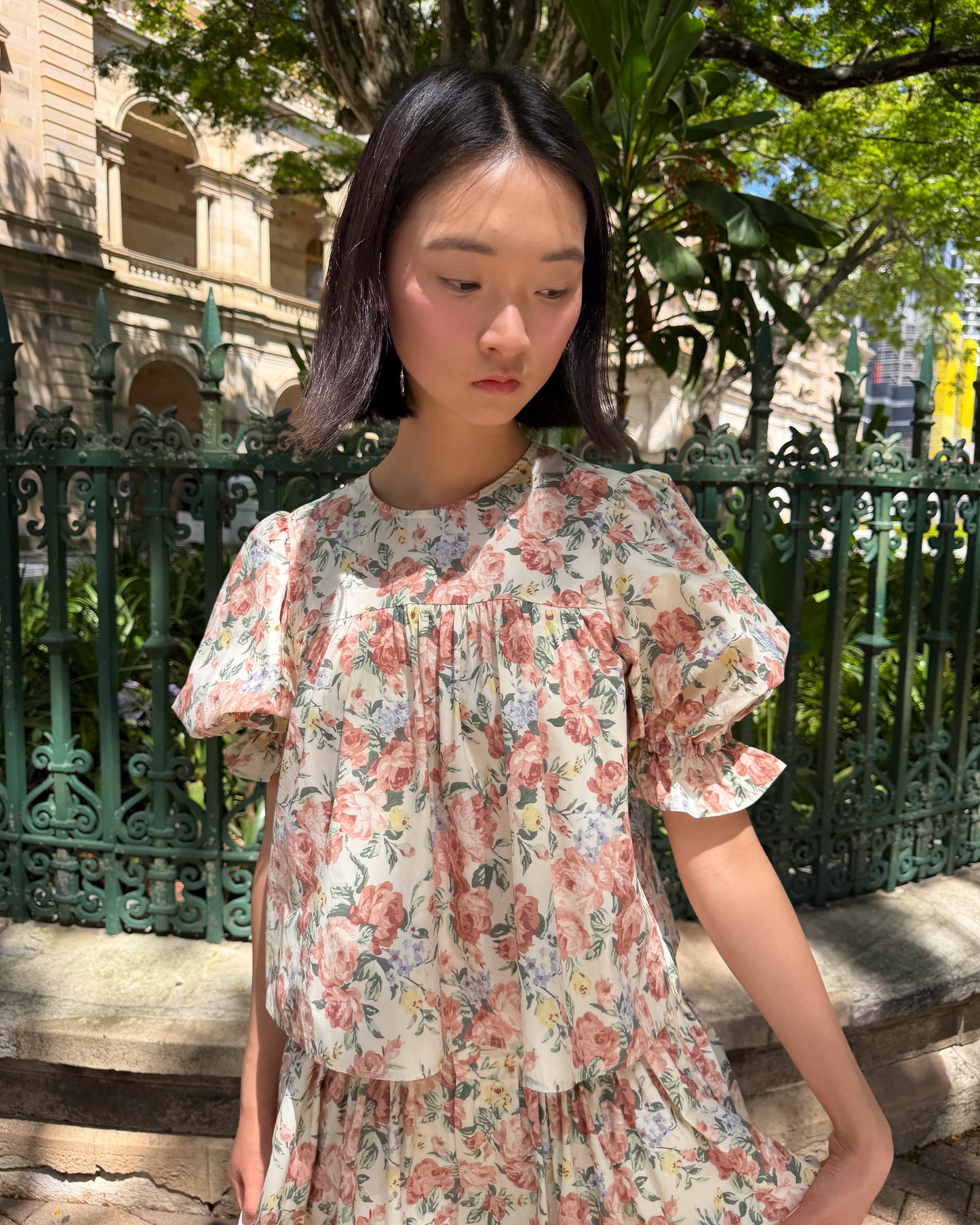 Babydoll Blouse - Secret Garden