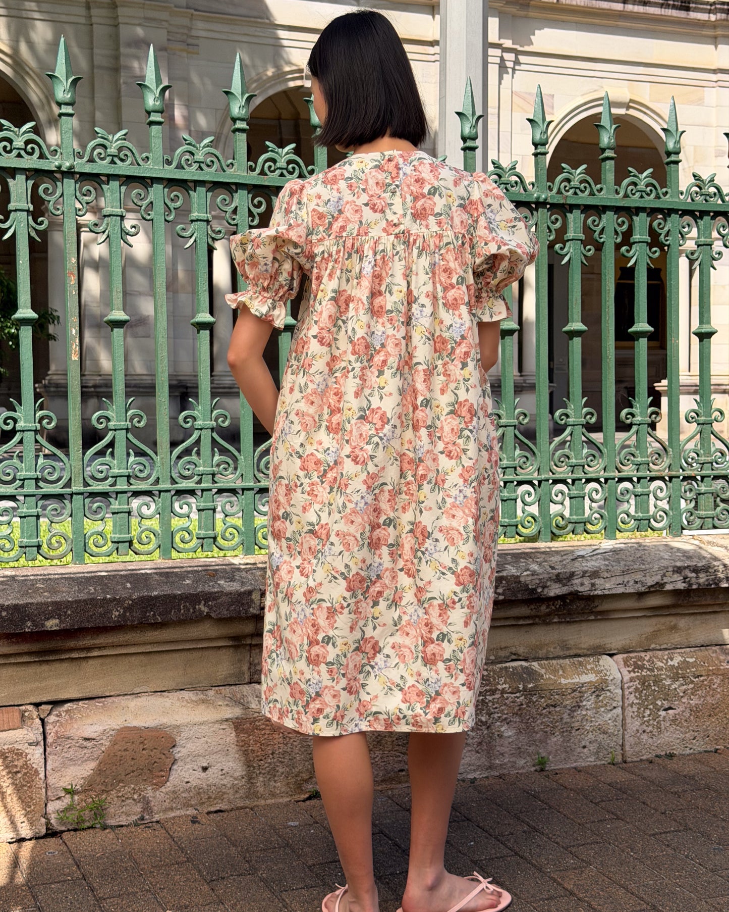 Babydoll Maxi Dress - Secret Garden