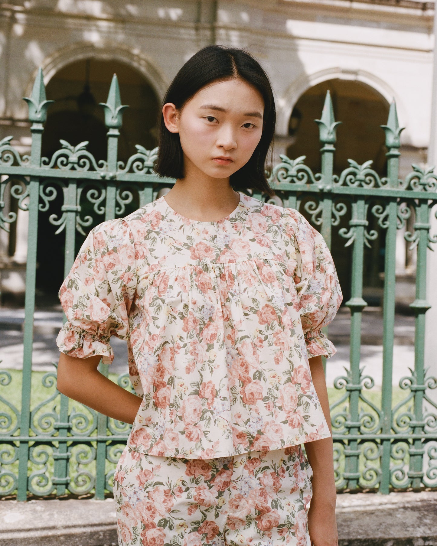 Babydoll Blouse - Secret Garden