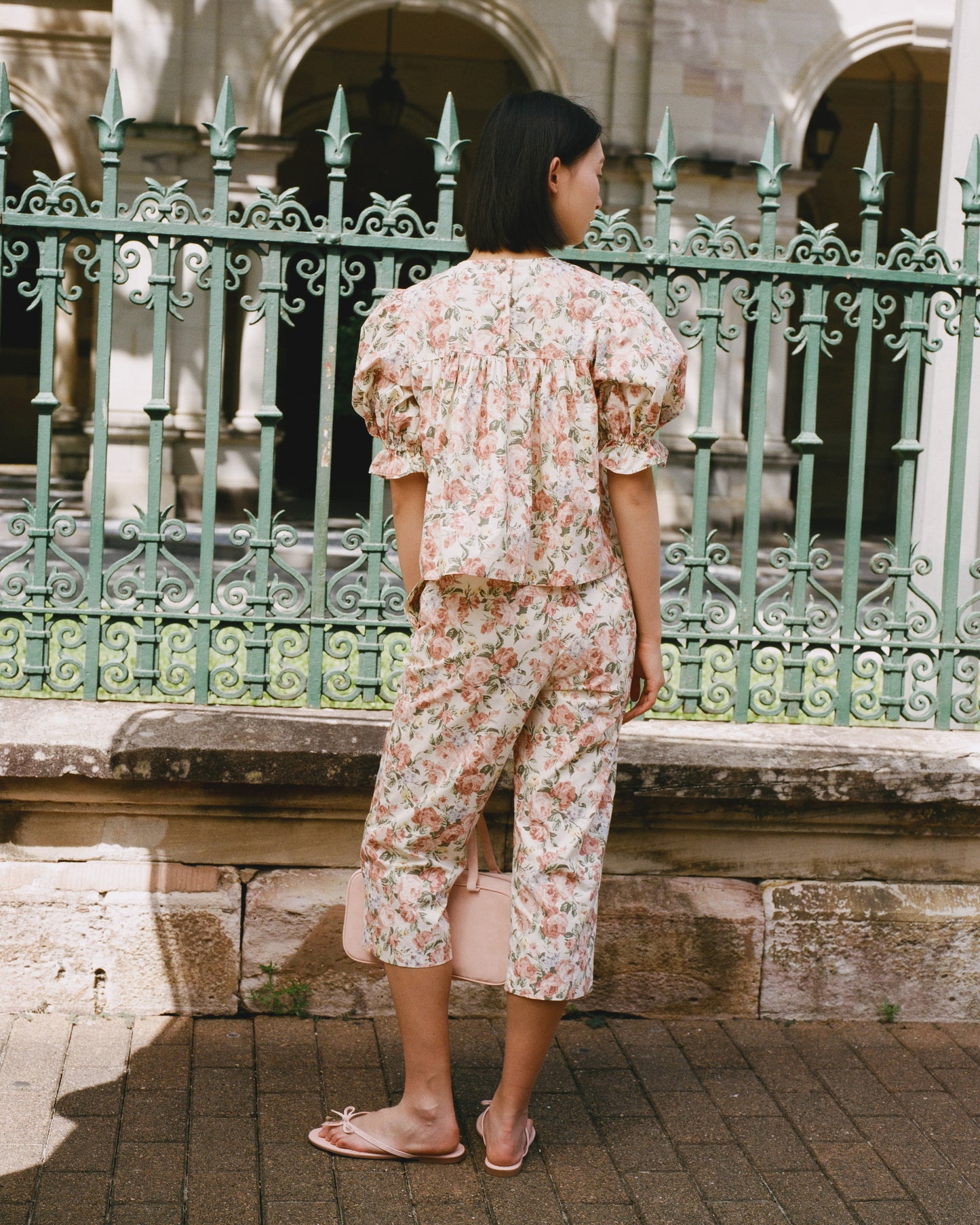 Cropped Straight Pant - Secret Garden