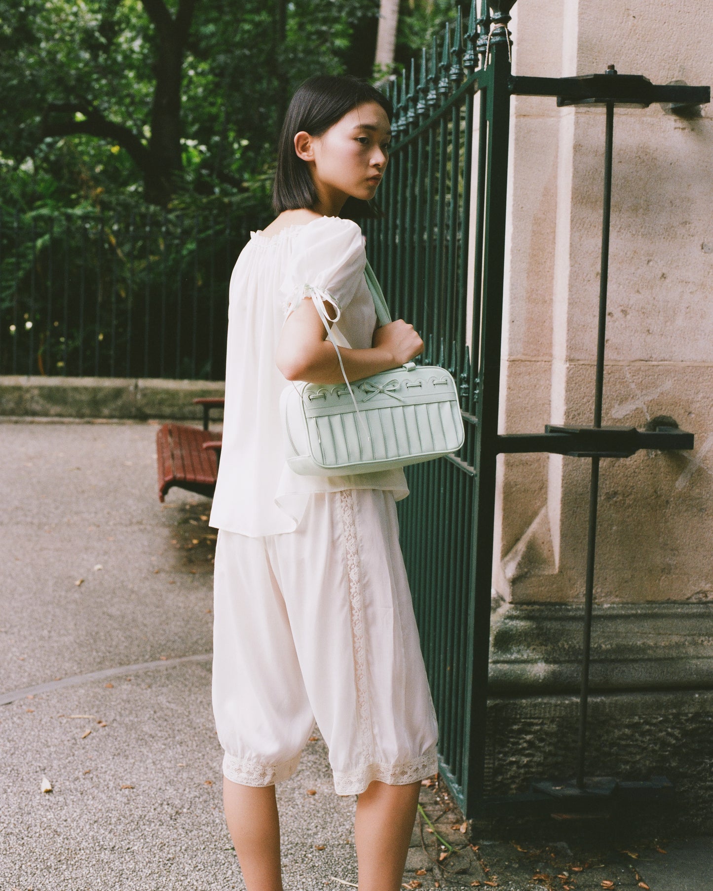 Aurelie Bloom Pants - Vintage White