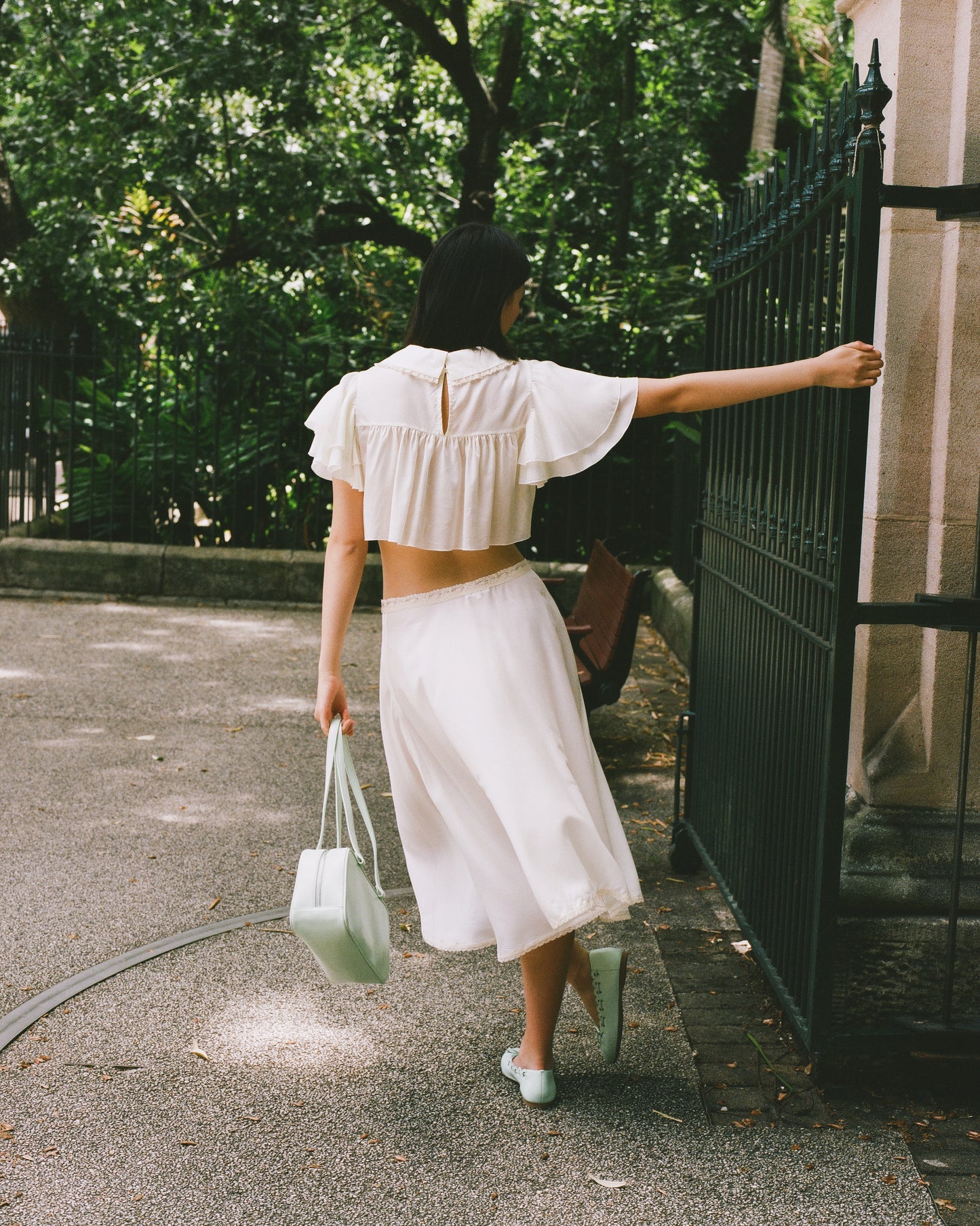 Sheer Slip Skirt - Vintage White