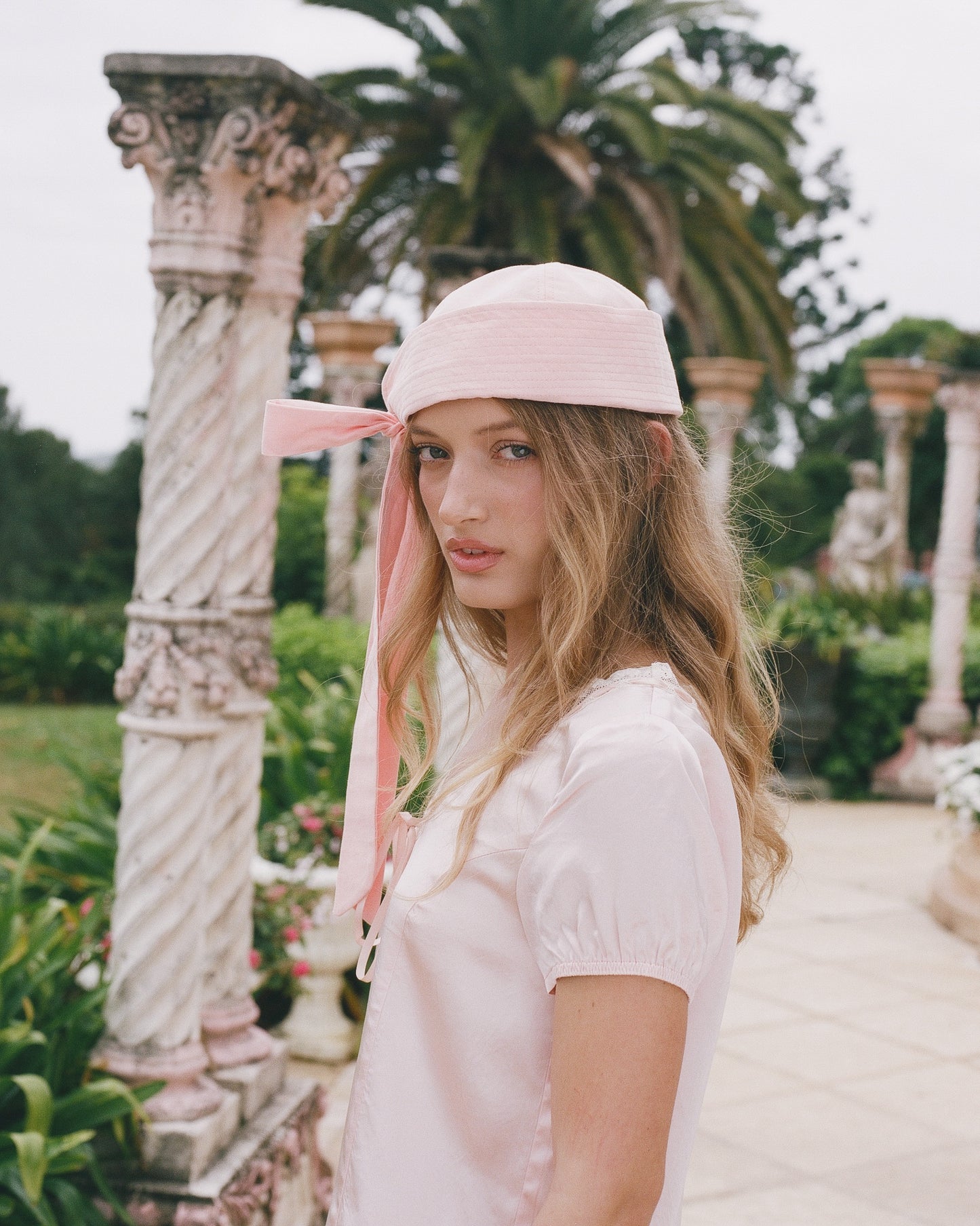 Tie Sailor Hat - Electra Blush