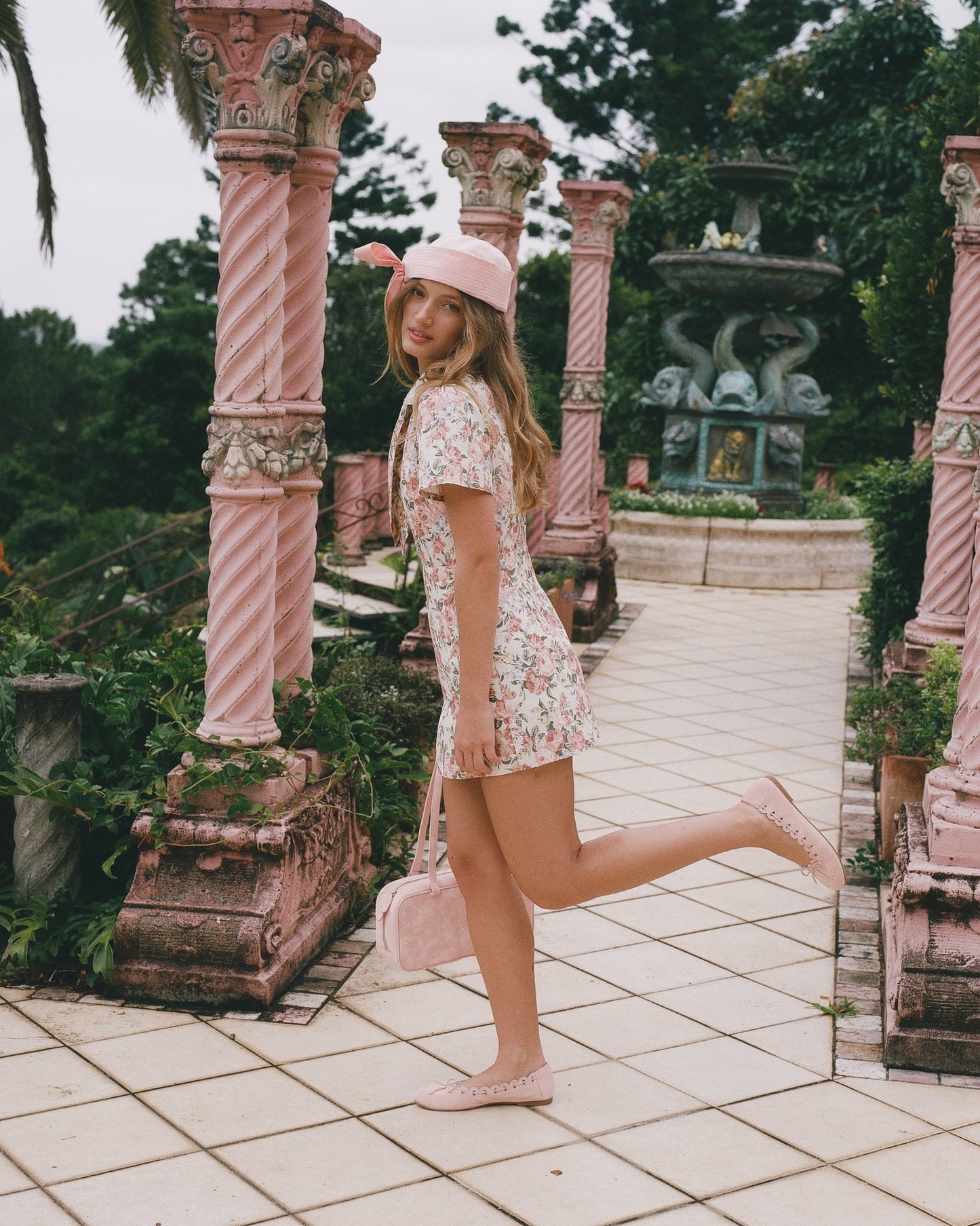 Petalle Collar Mini Dress - Secret Garden