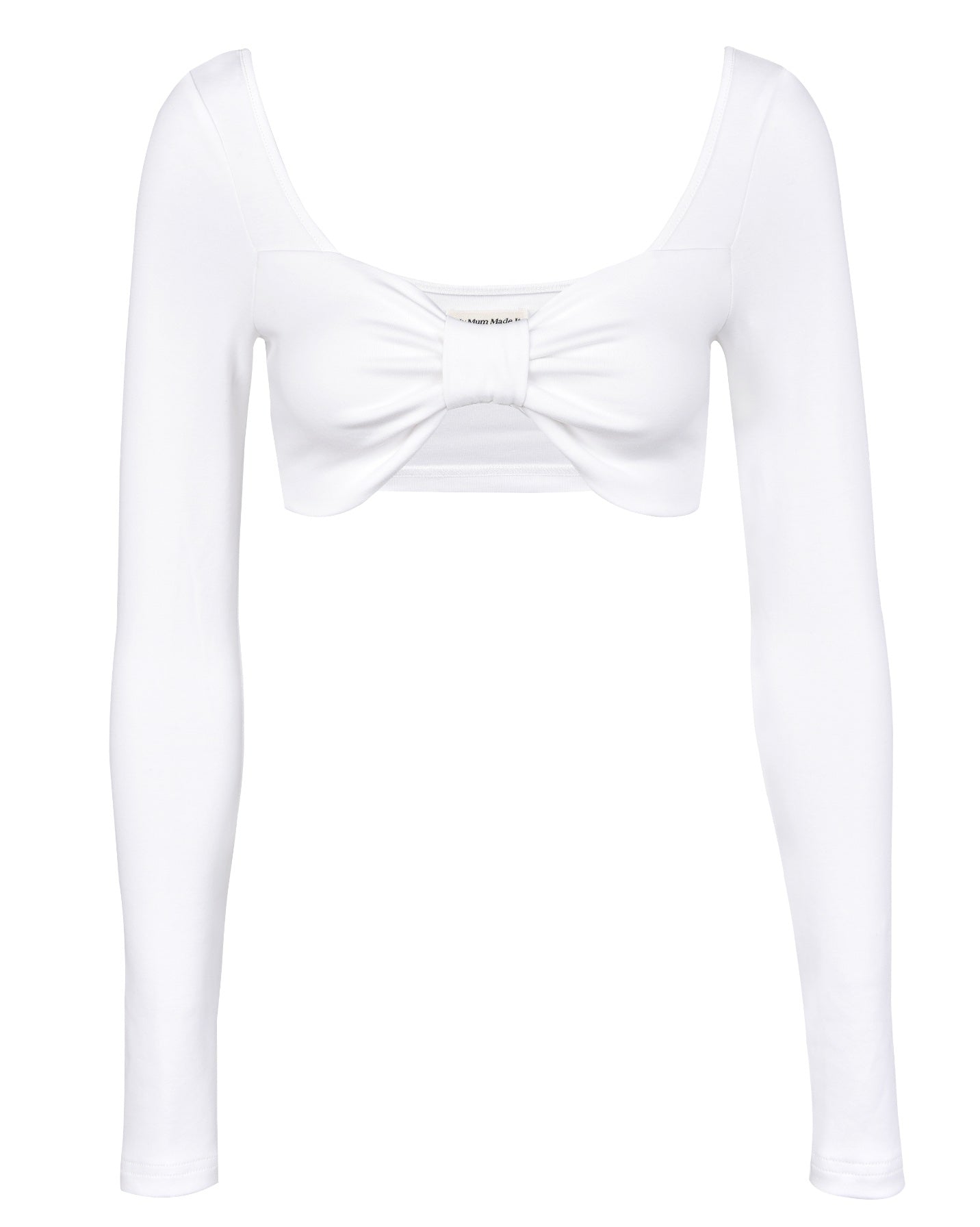 Bow Ultra Crop - White