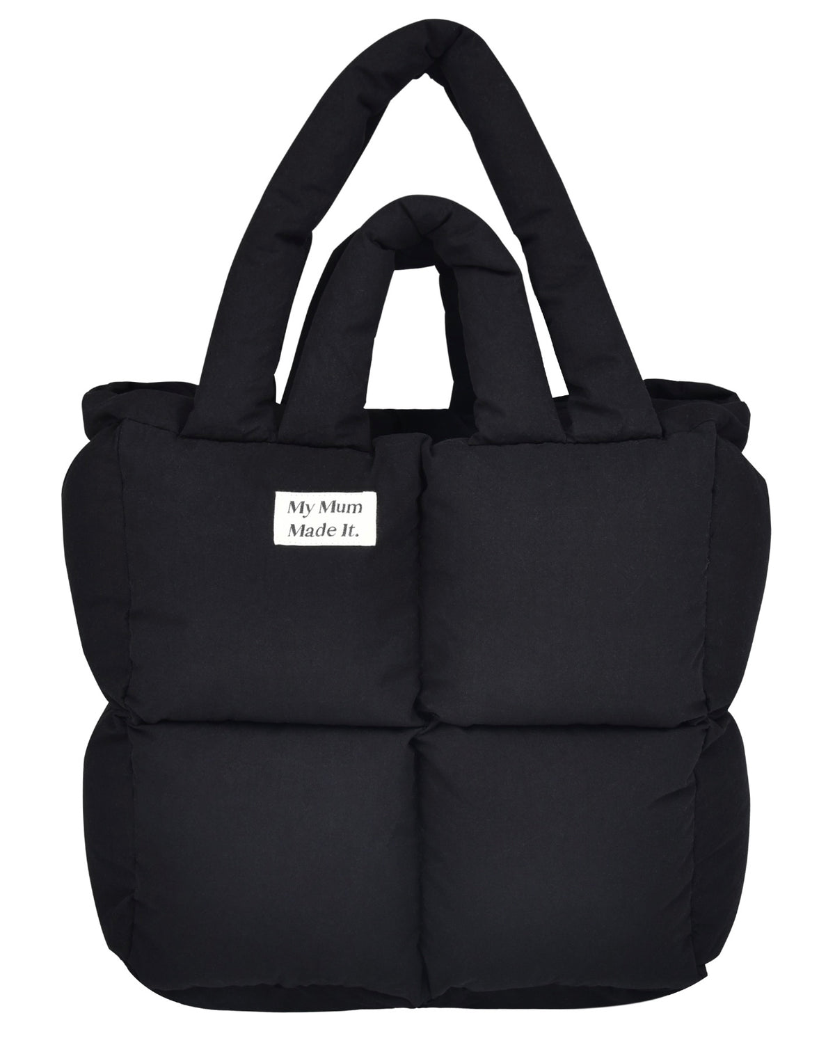 Puffer Tote Bag - Obsidian