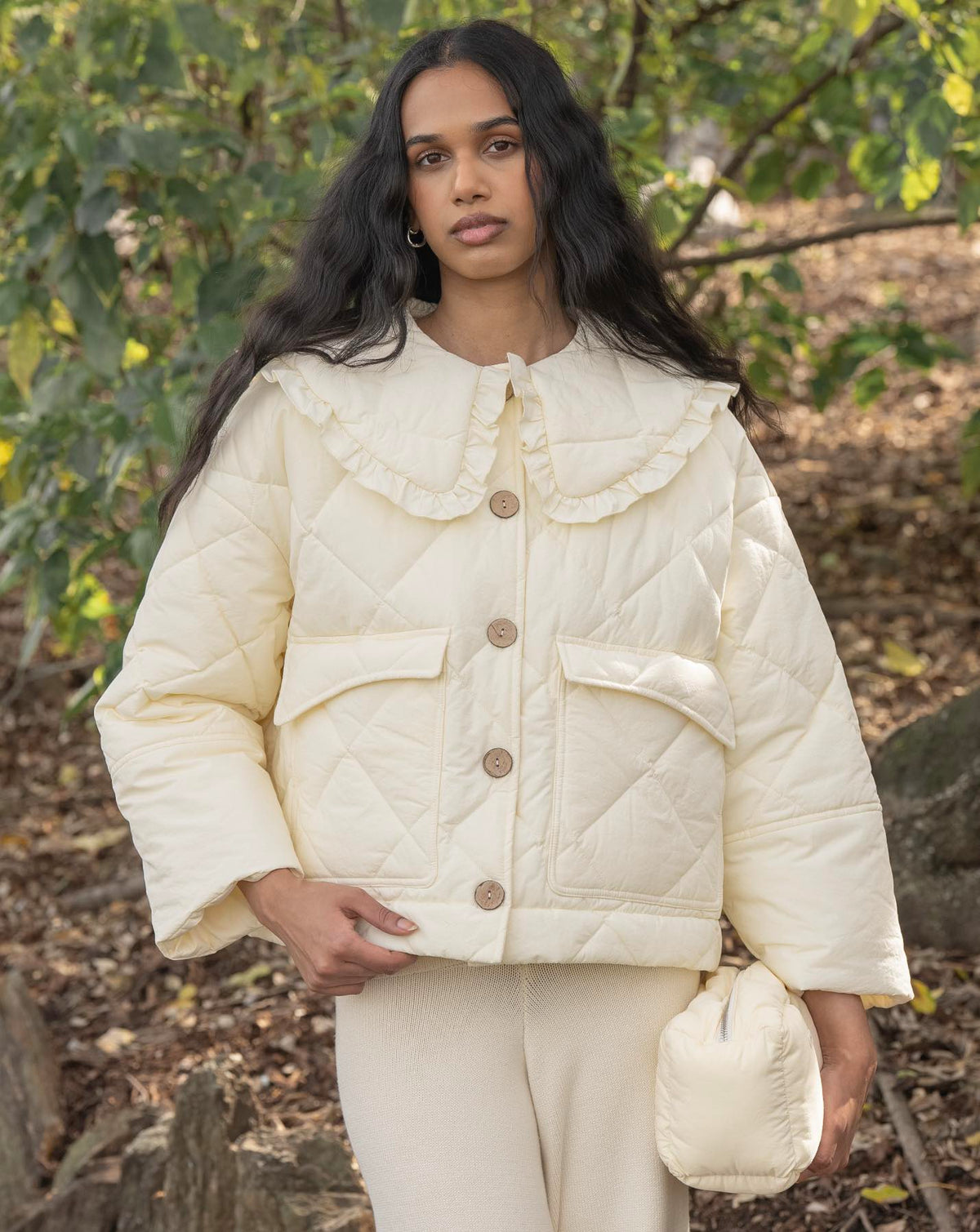 Darcy Frill Jacket - Cream