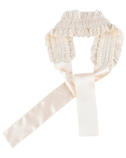 Lace Layer Headband - Porcelain