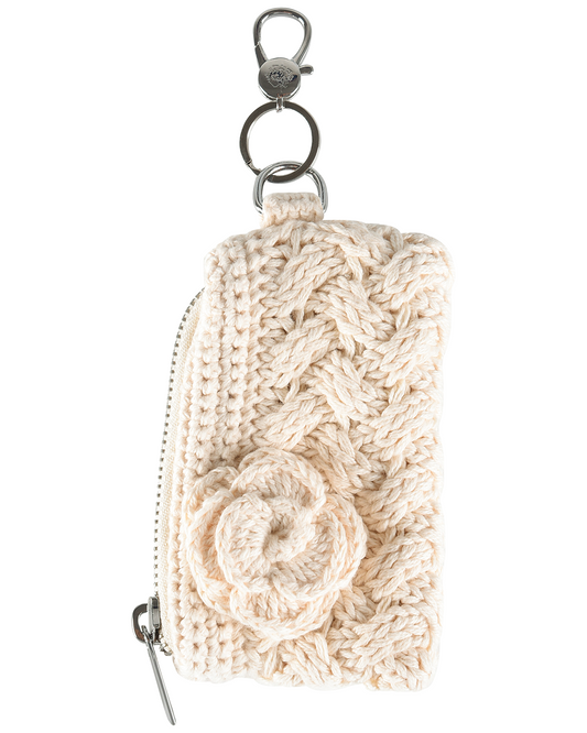 Crochet Garden Keepsake Bag - Porcelain