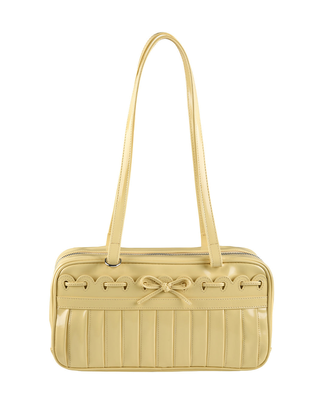 Ribbon Stitch Shoulder Bag - Daffodil