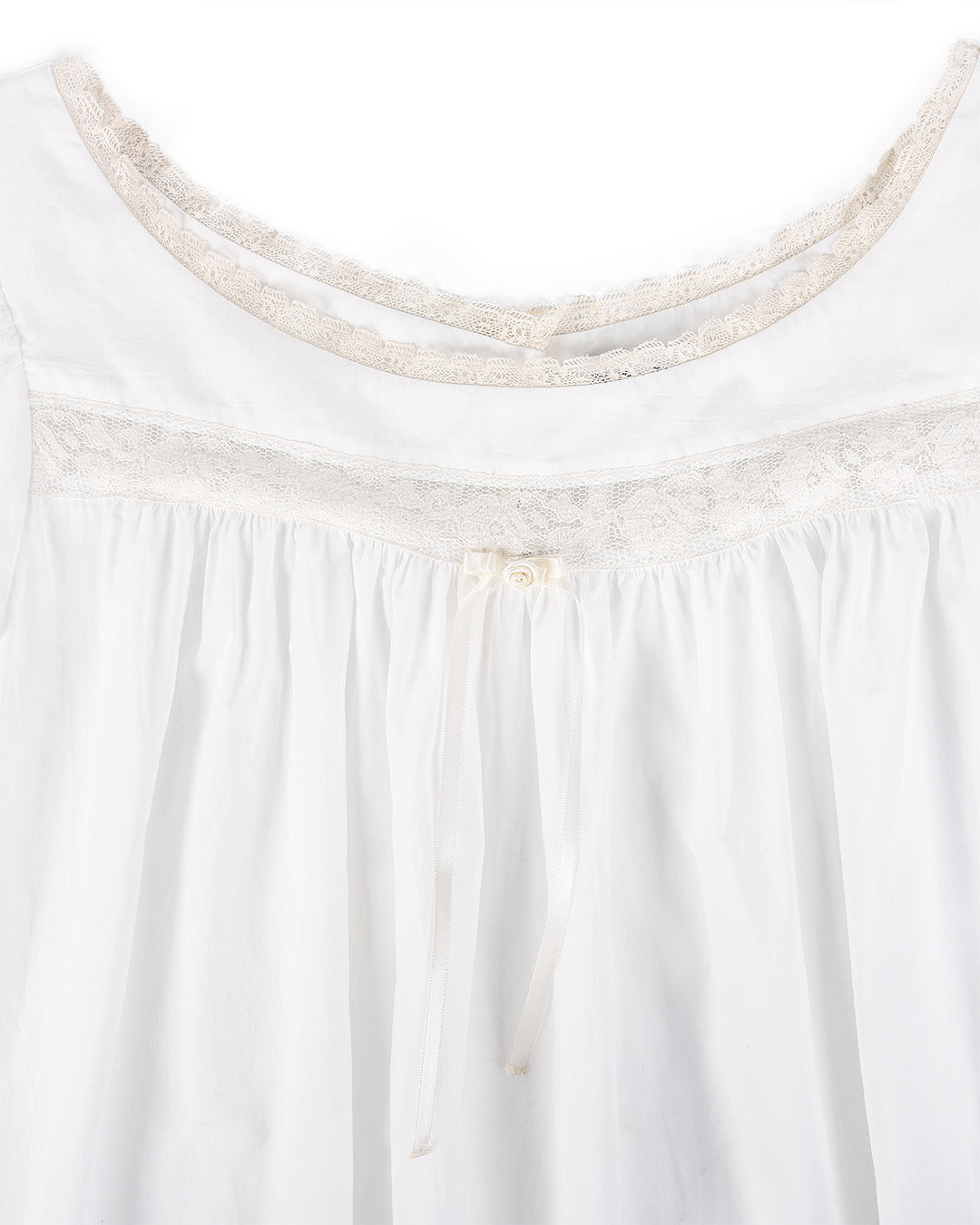 Lucienne Cotton Gown - White