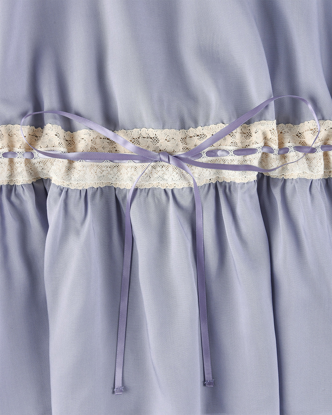 Lace Ribbon Dress - Wisteria