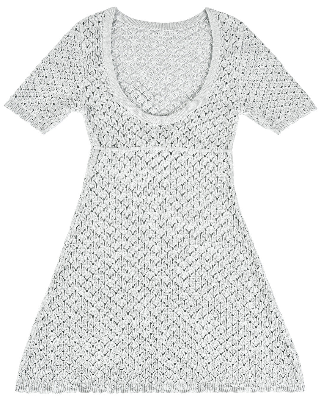 Laceweave Knit Dress - Mint