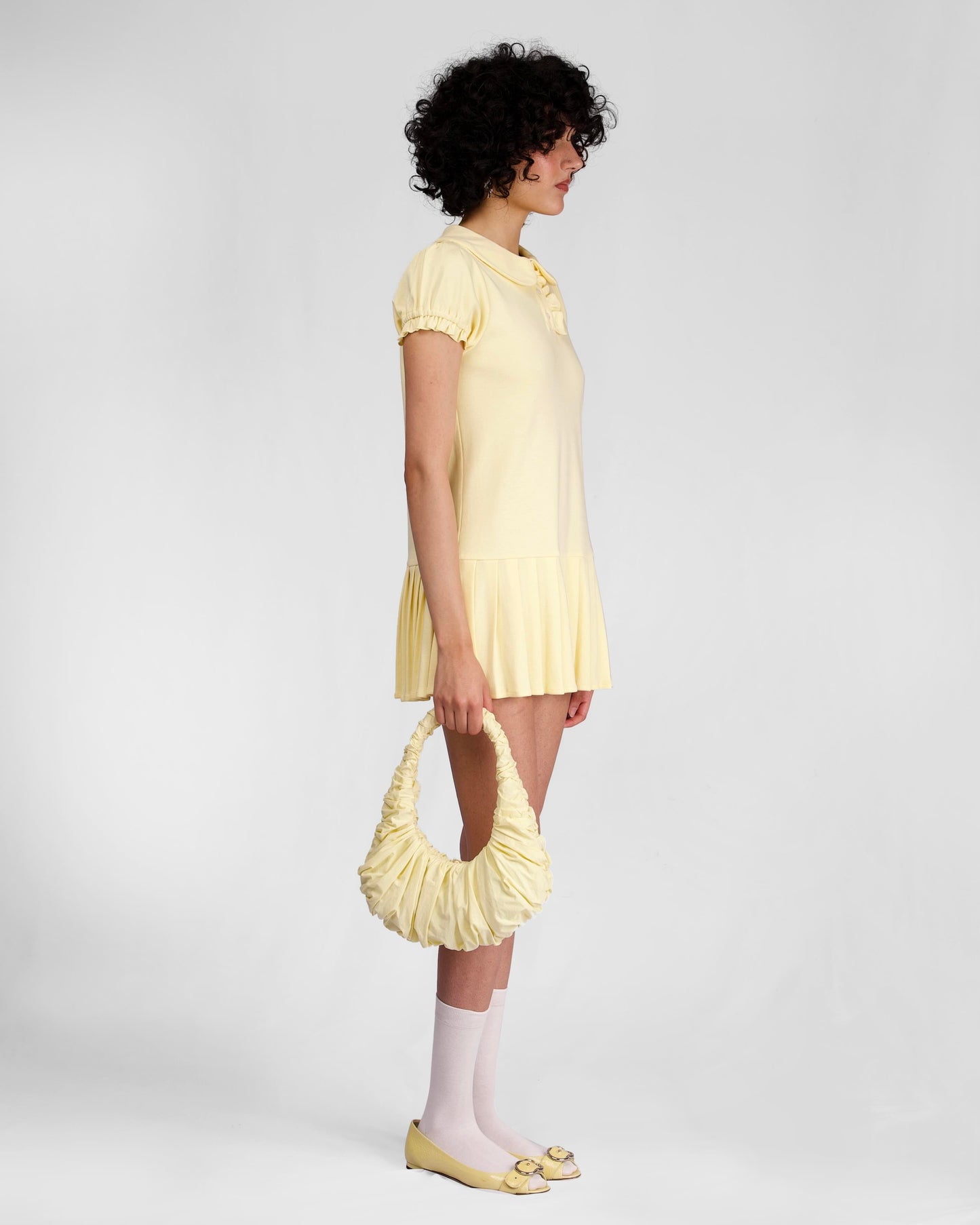 Polo Mini Pleat Dress - Citrine