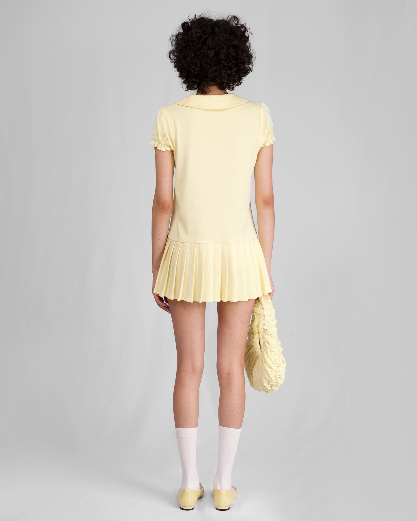 Polo Mini Pleat Dress - Citrine