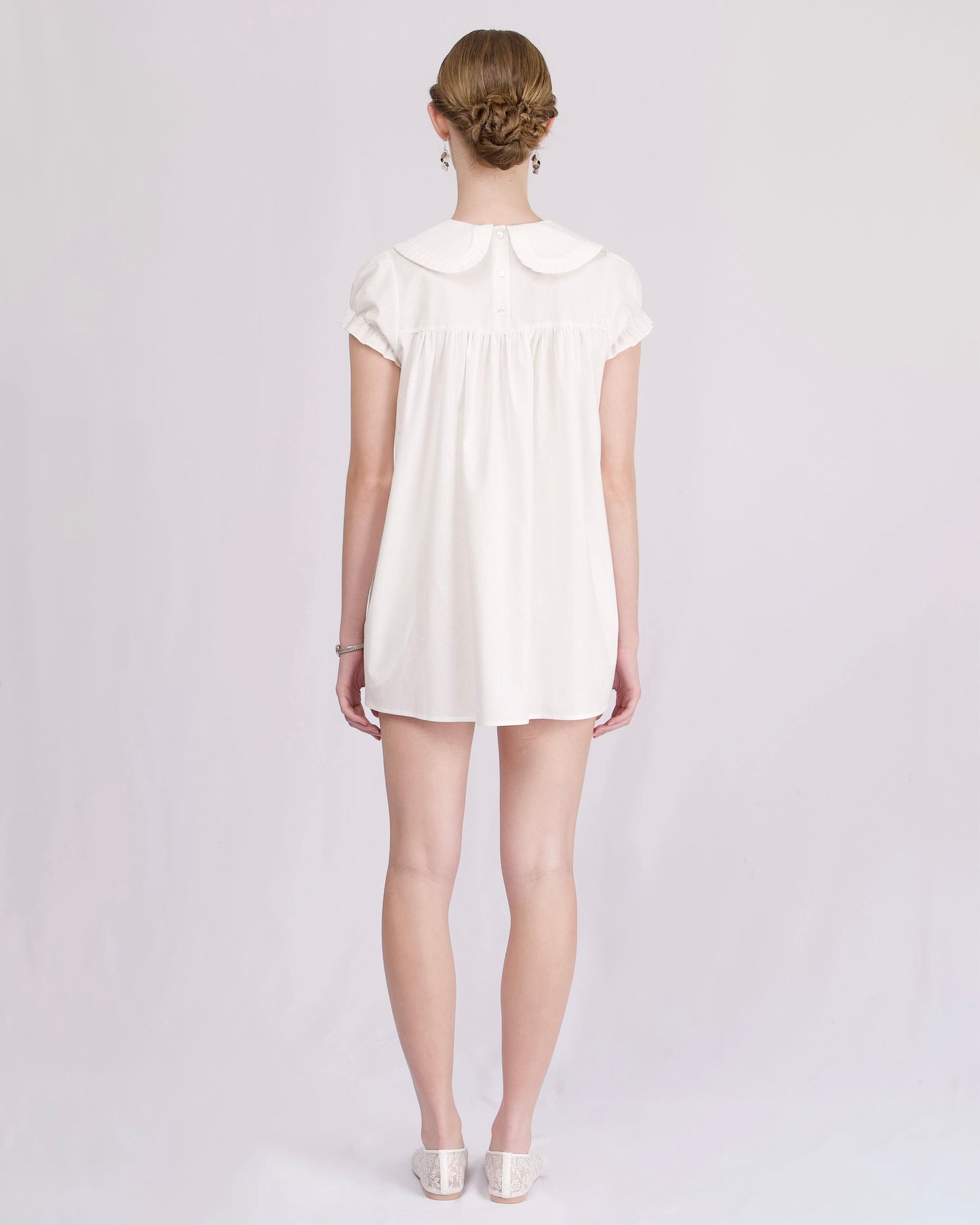 Babydoll Dress - White