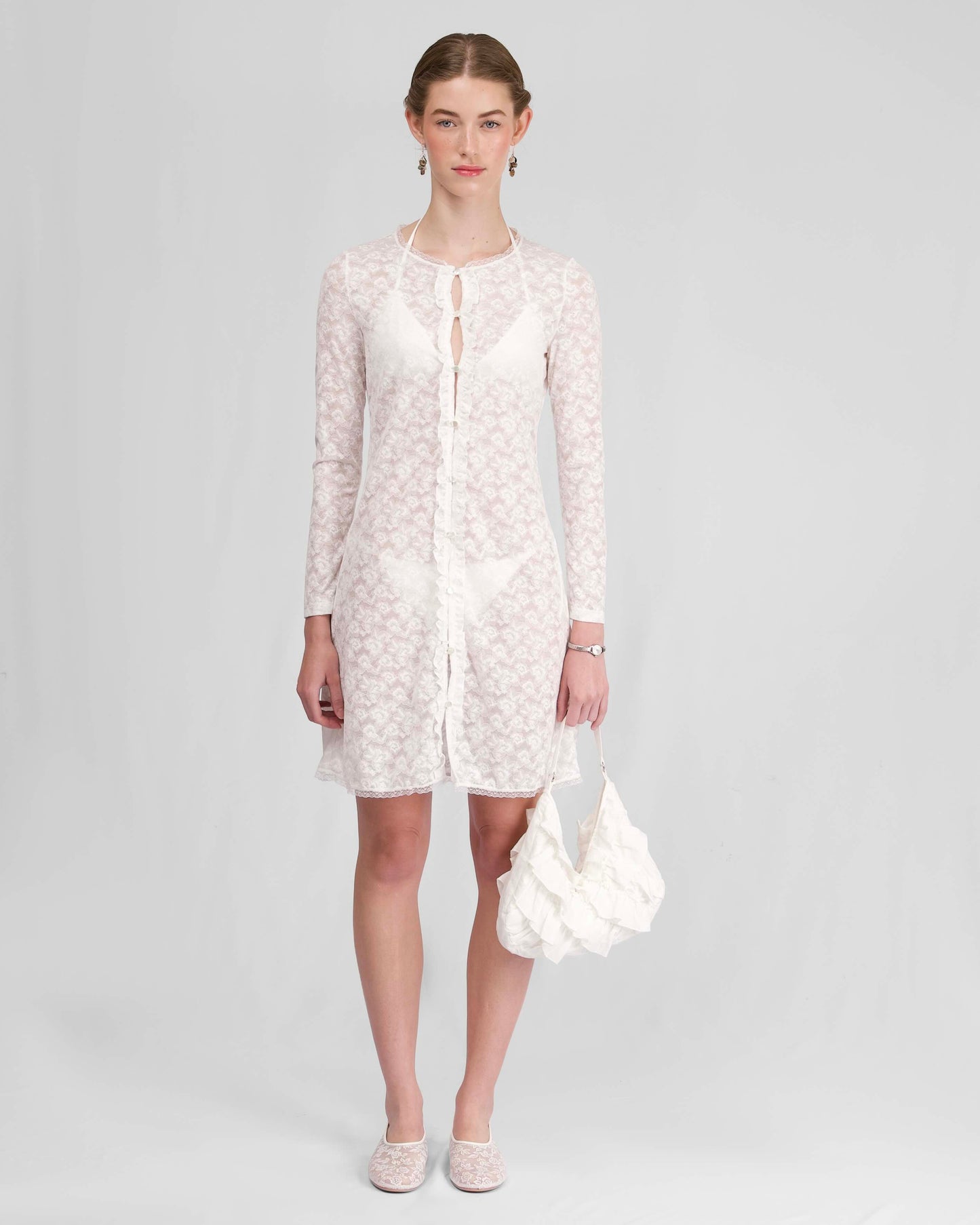 Lace Cover-up - White