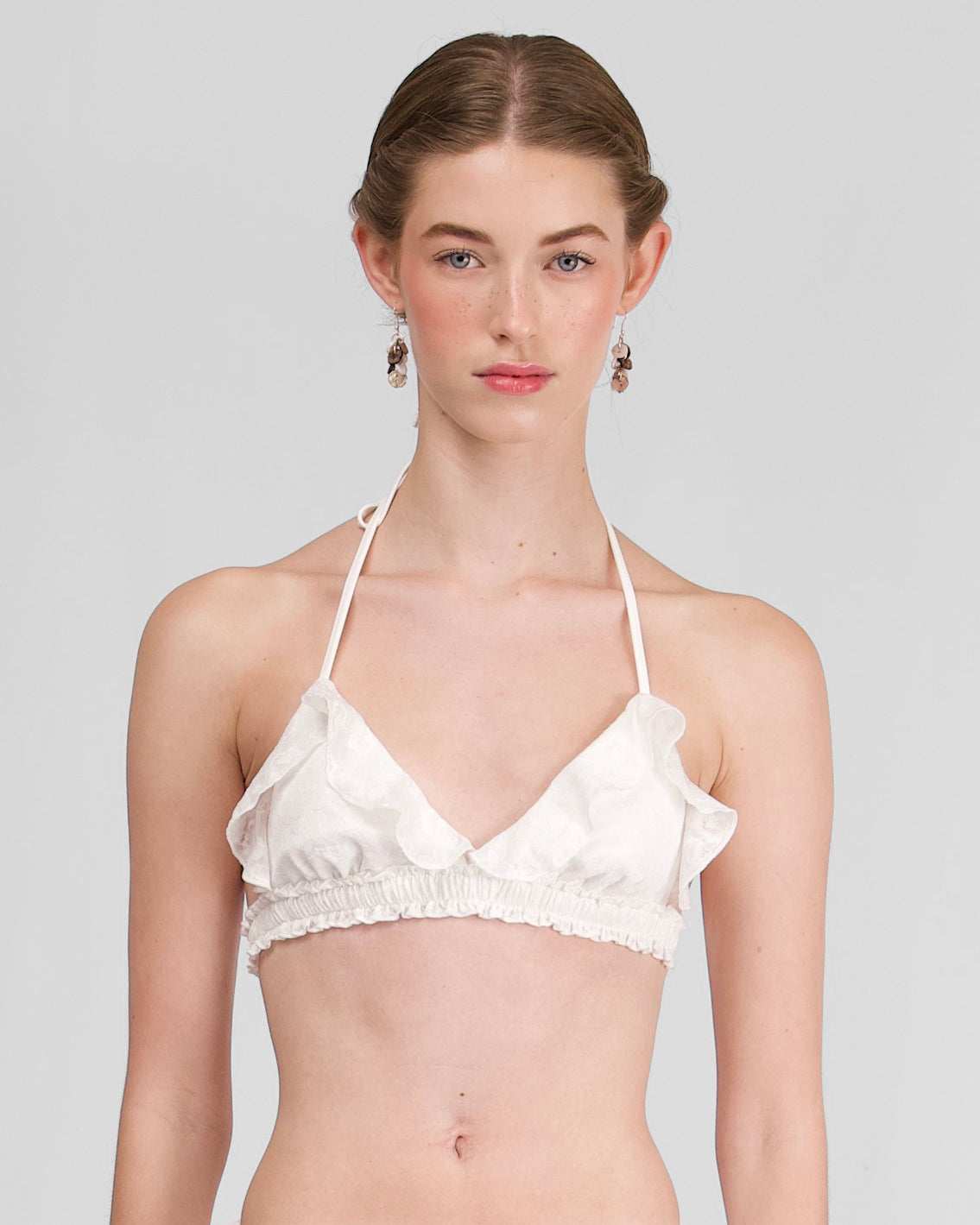 Lace Frill Swim Top