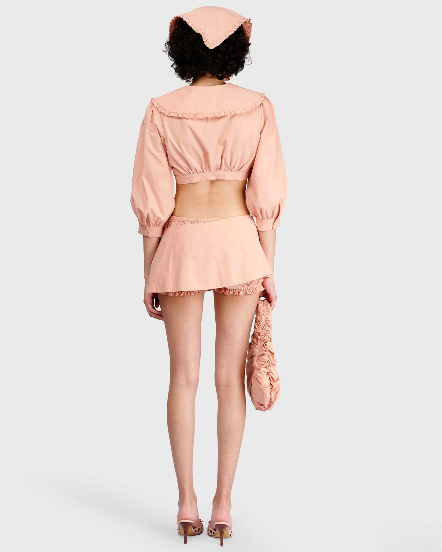 Wrap Bloomer Shorts - Peach