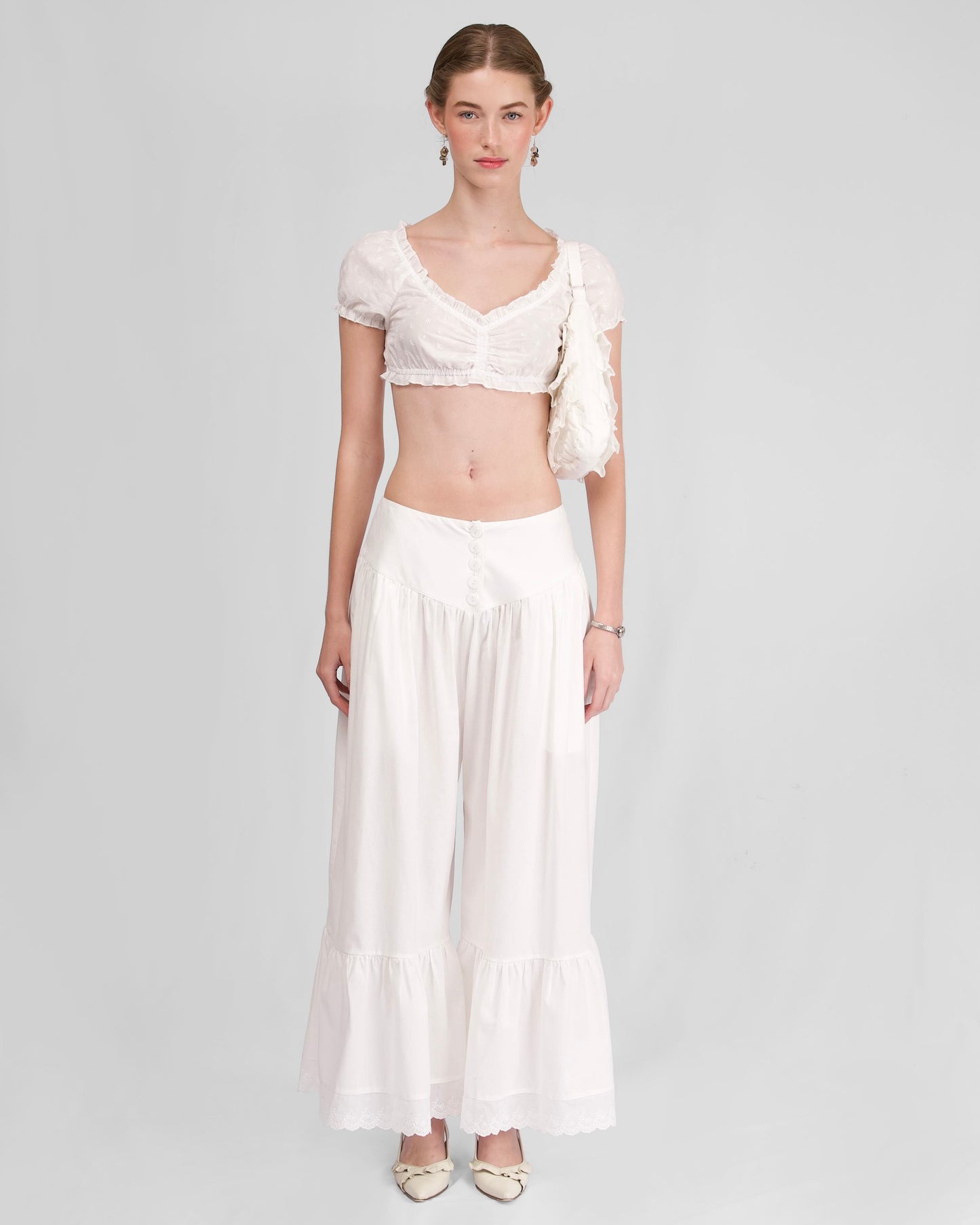 White Curtain Pants