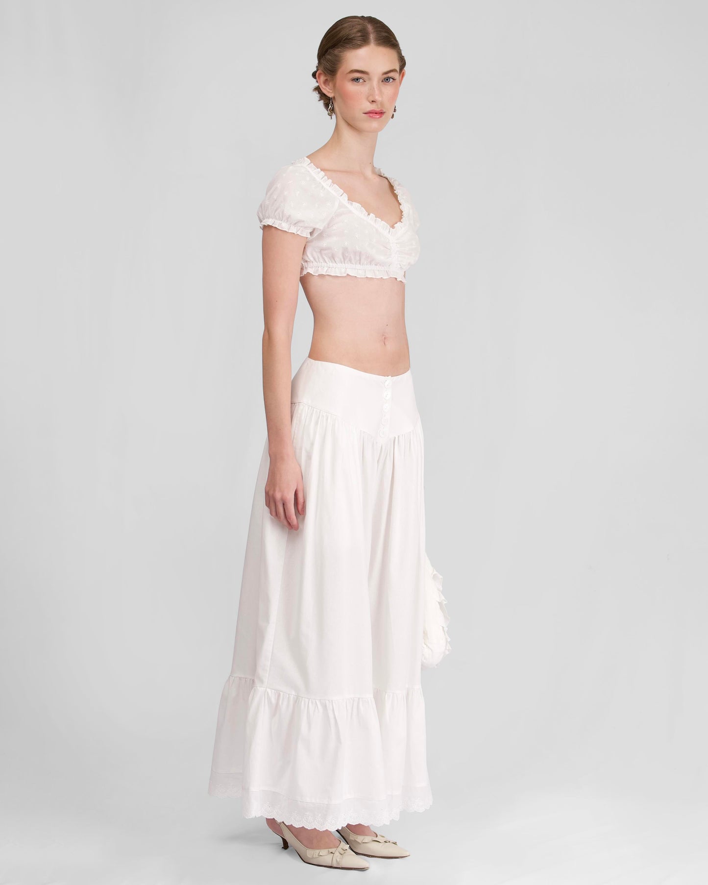 White Curtain Pants