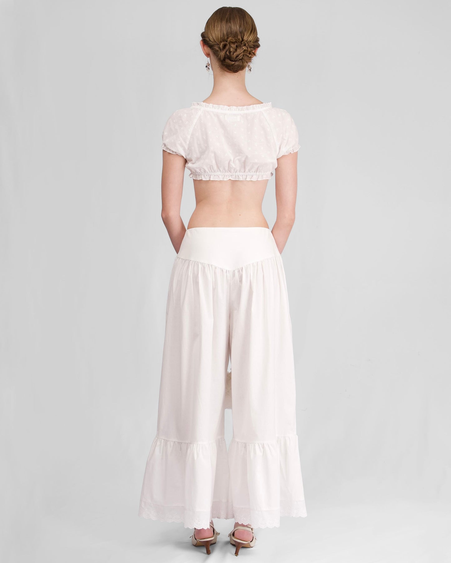 White Curtain Pants