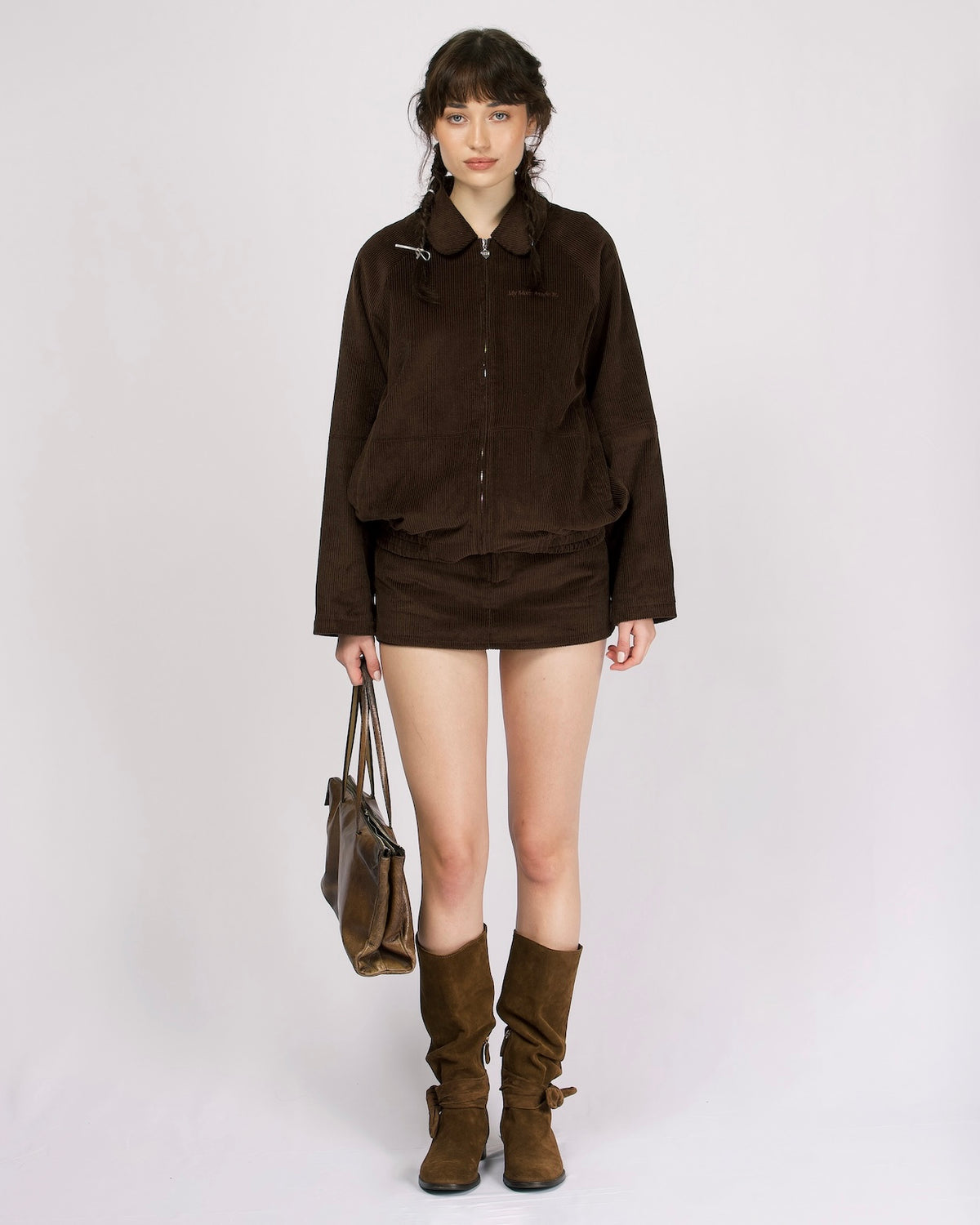 Cord Casual Jacket - Chocolate