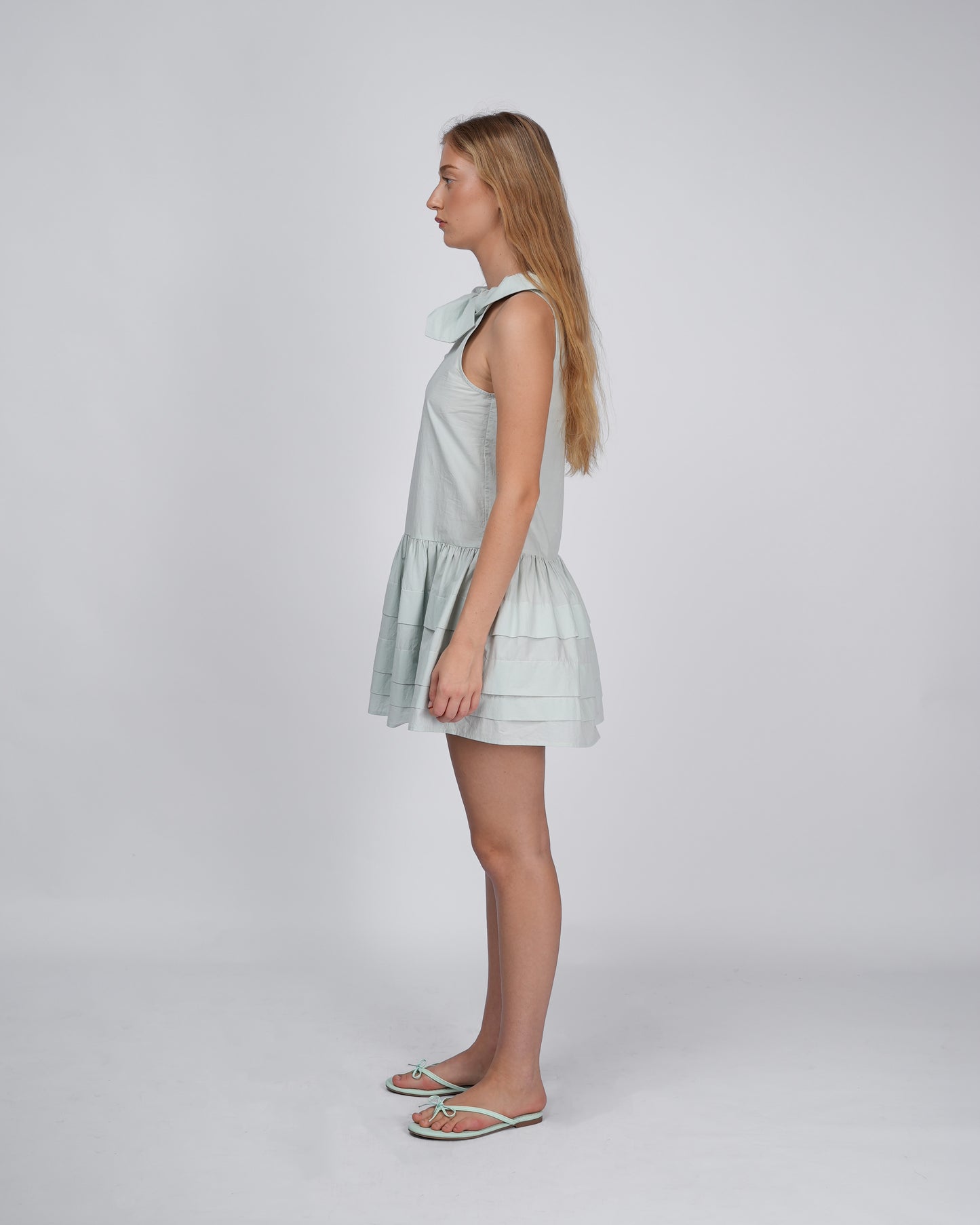 Sail Collar Dress - Mint