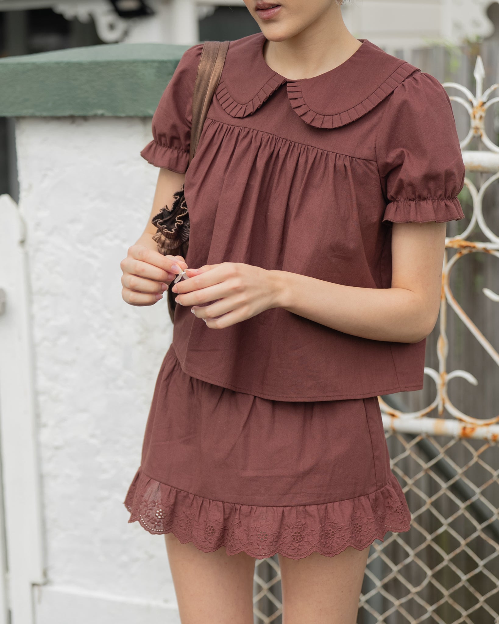 My Mum Made It - Babydoll Top - Dirt