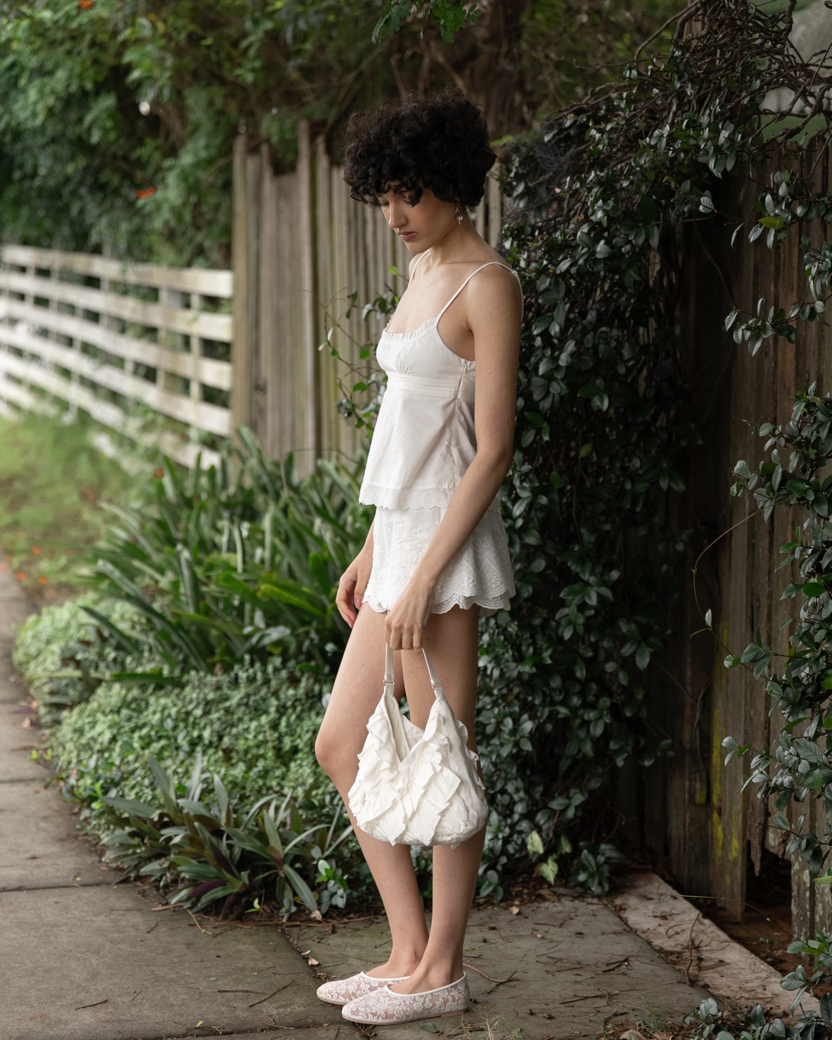 My Mum Made It - Lace Skort - White