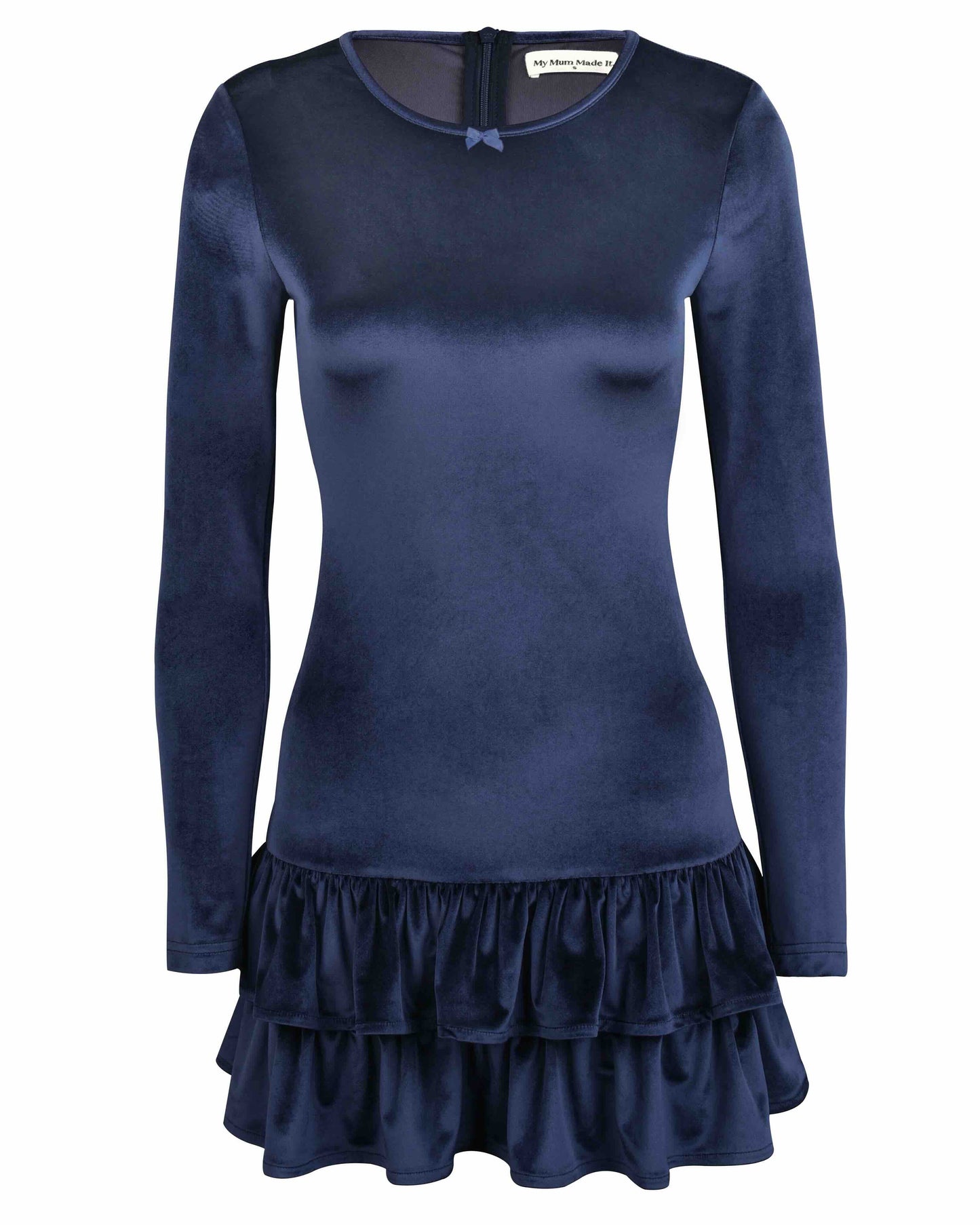 Velvet Layer Dress - Deep Blue