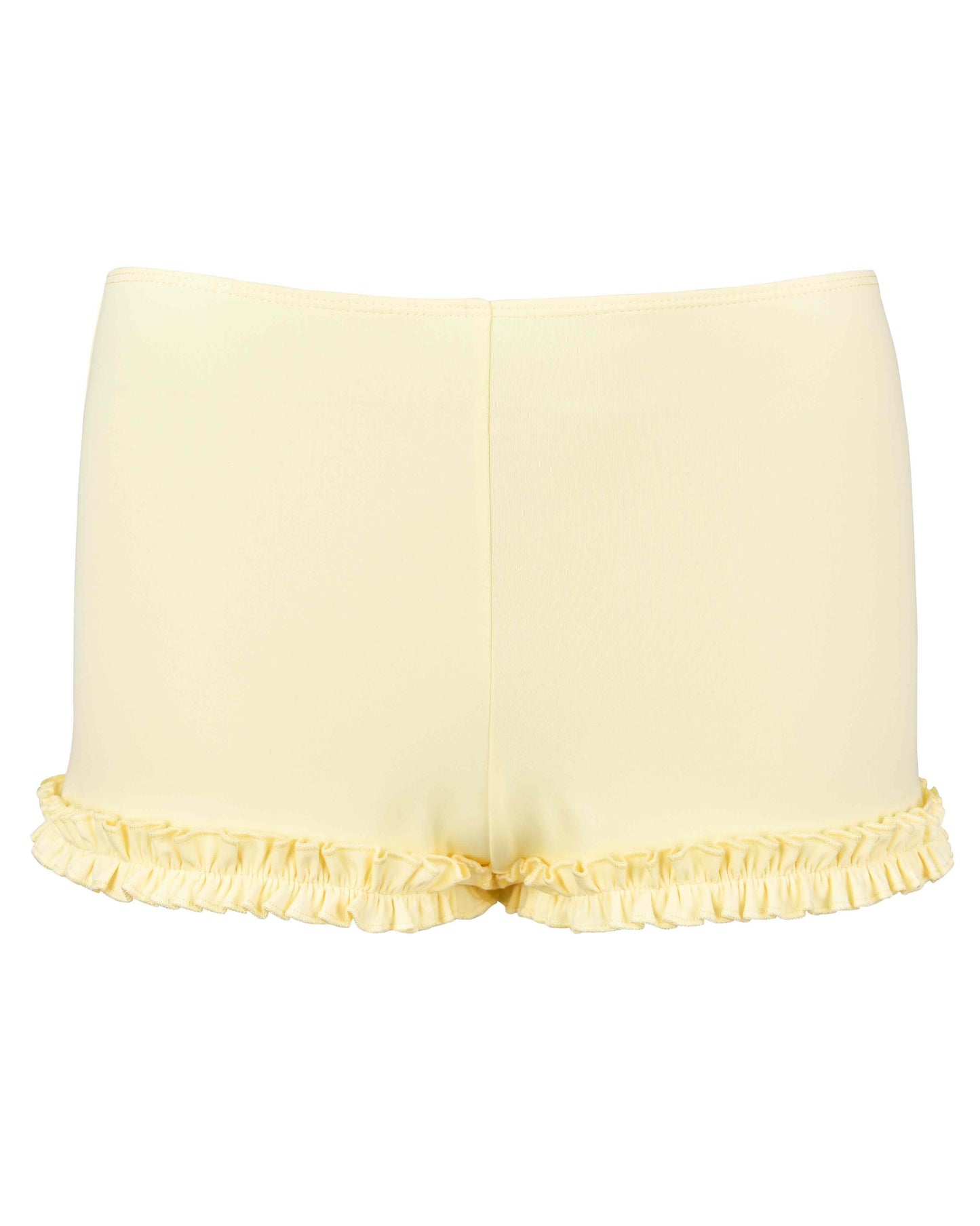 Ruffle Beach Shorts - Citrine