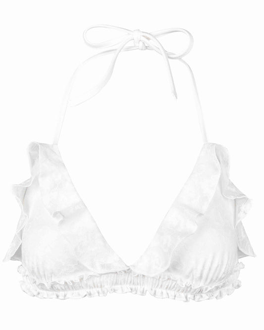 Lace Frill Swim Top