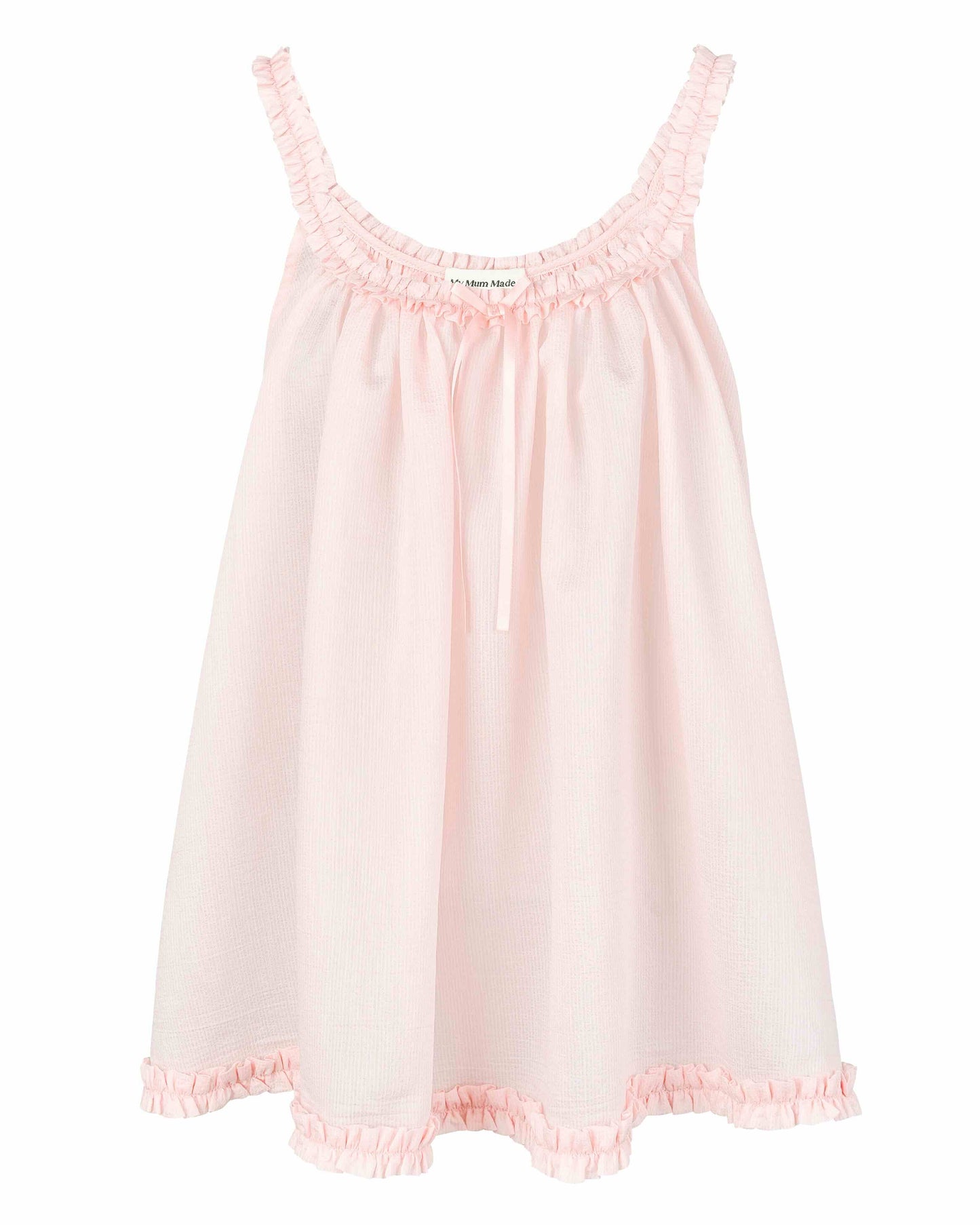 Ruche Sheer Camisole - Sorbet